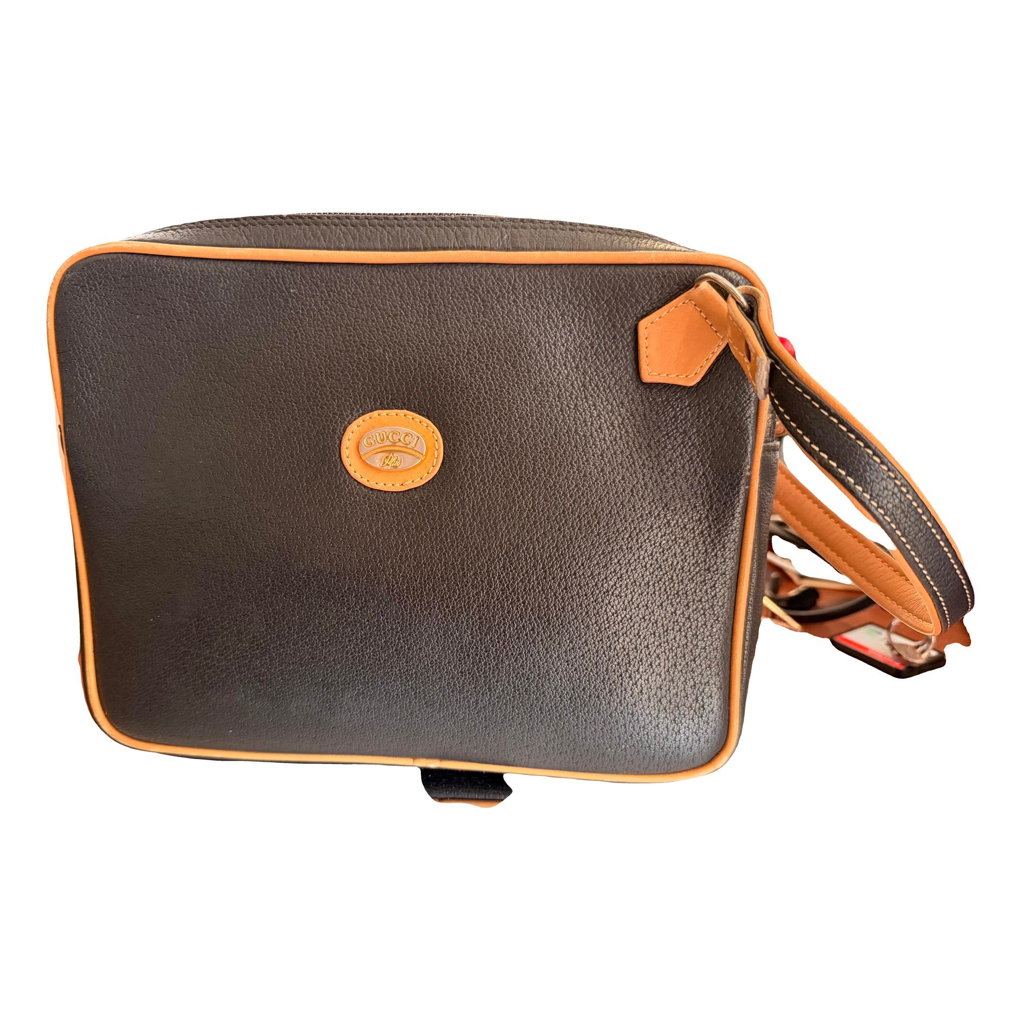 Leather clutch bag