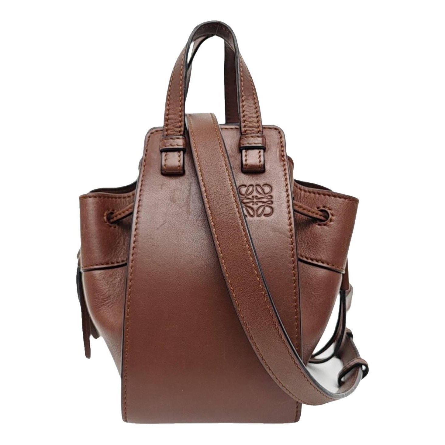 Hammock leather handbag