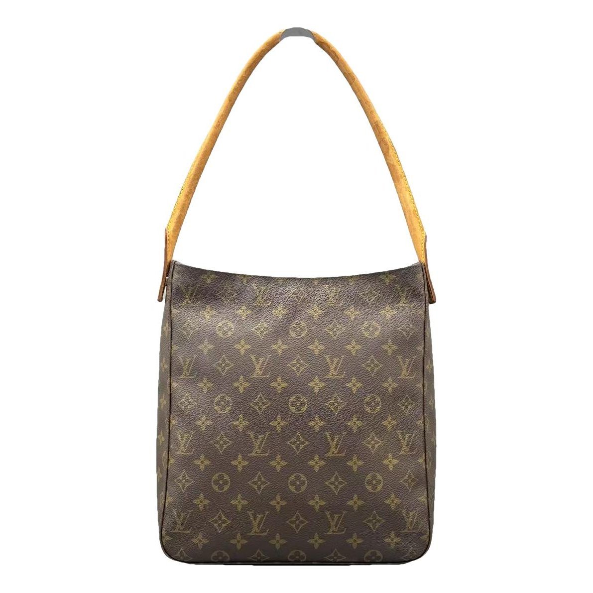 Looping leather handbag