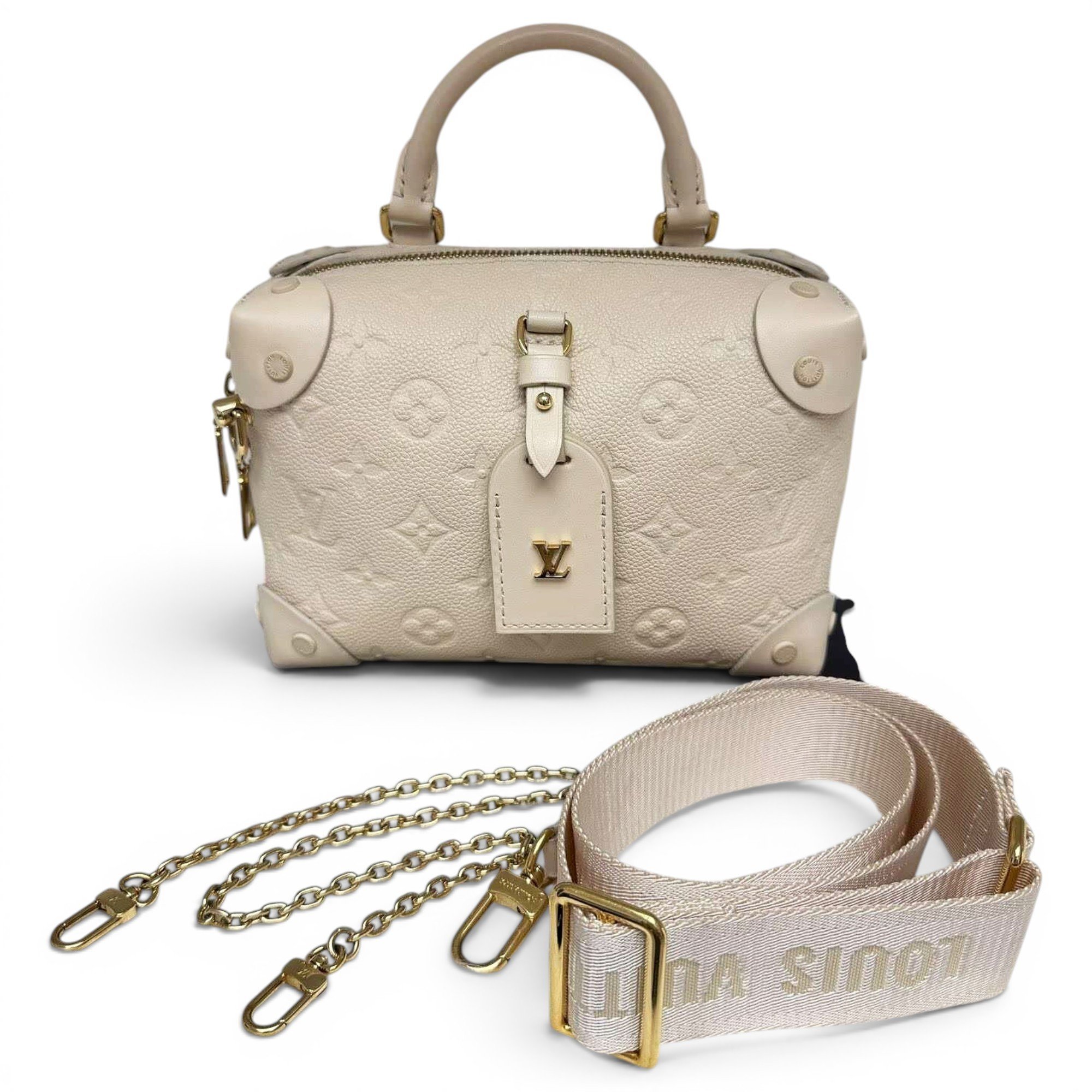 Petite Malle Souple leather handbag