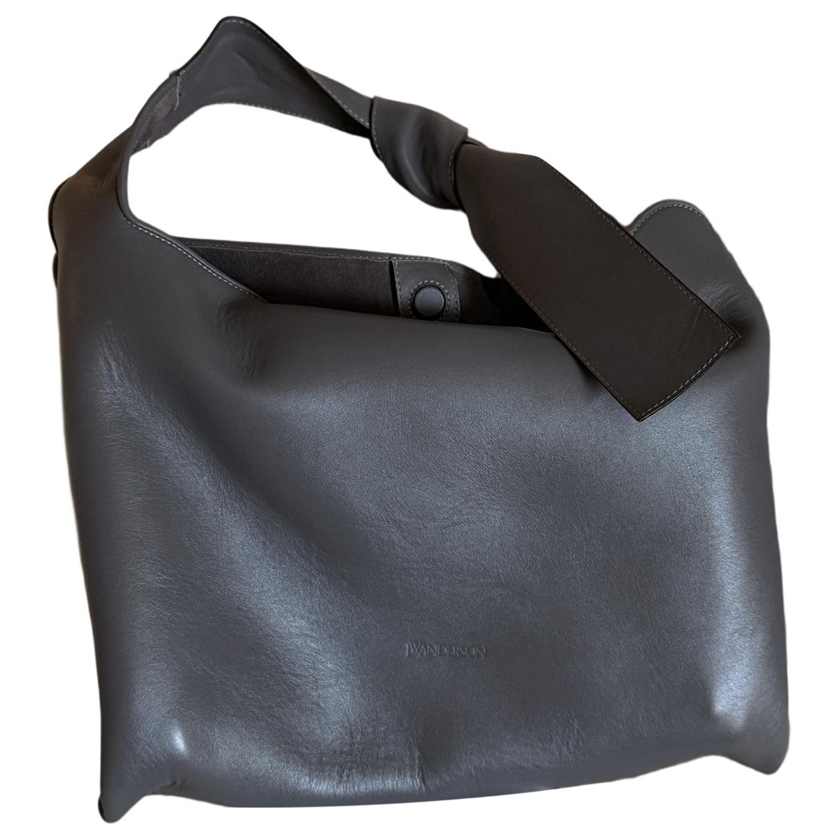 Chain leather handbag