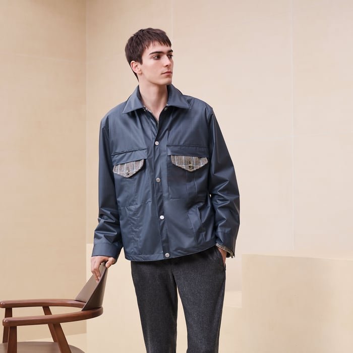 Pétrole "Prince De Gomme" Double Overshirt