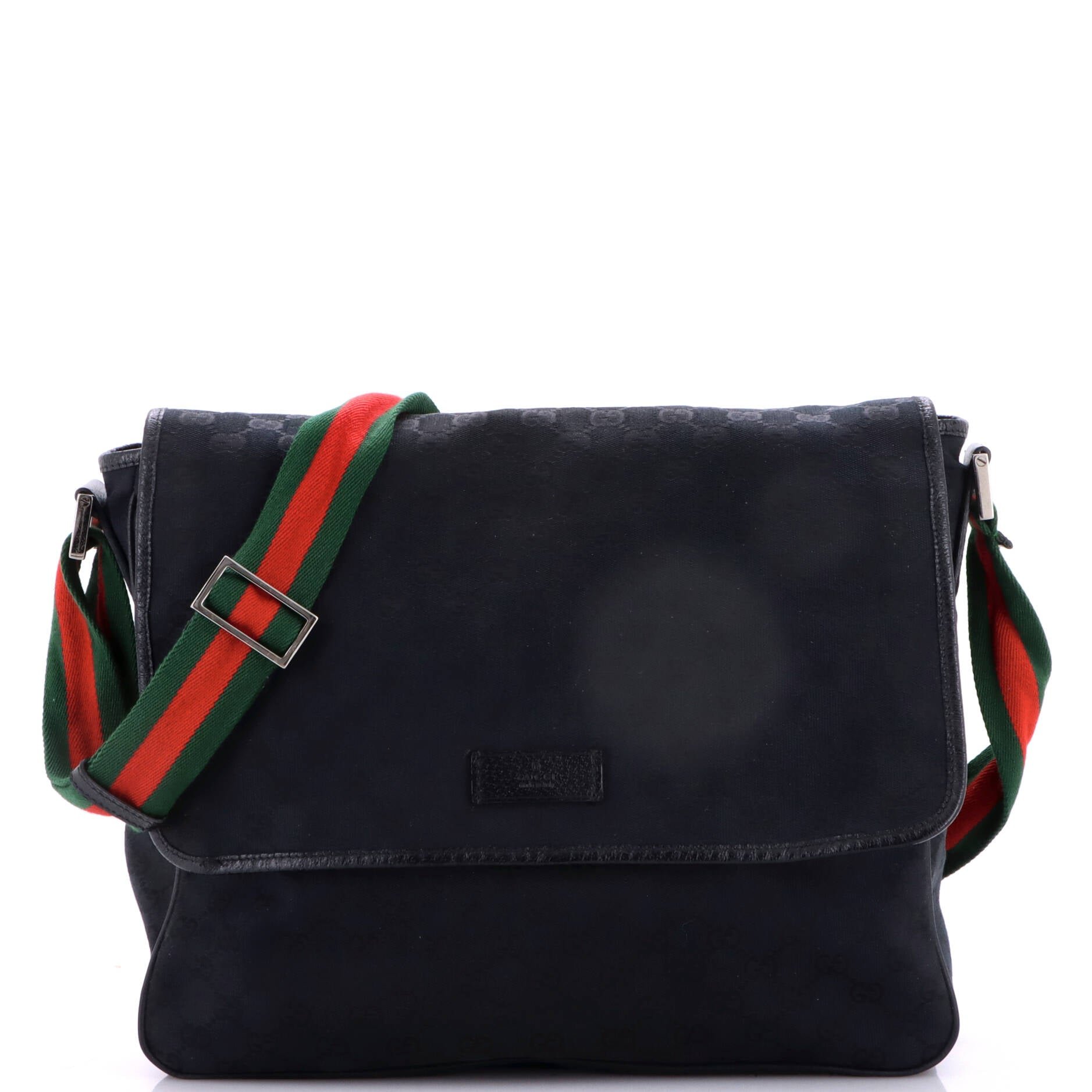 Web Strap Flap Messenger GG Canvas Medium