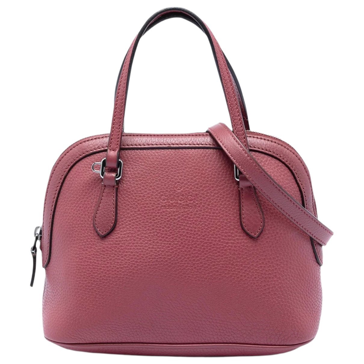 Dôme leather satchel