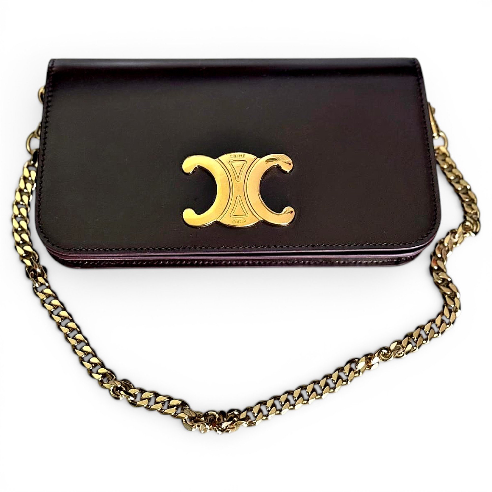 Triomphe leather handbag