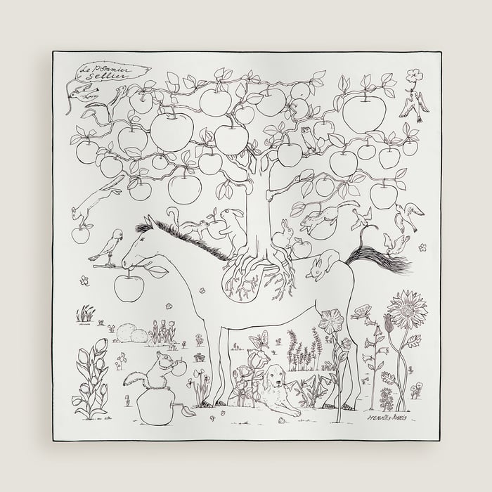 Le Pommier Sellier 스카프 90