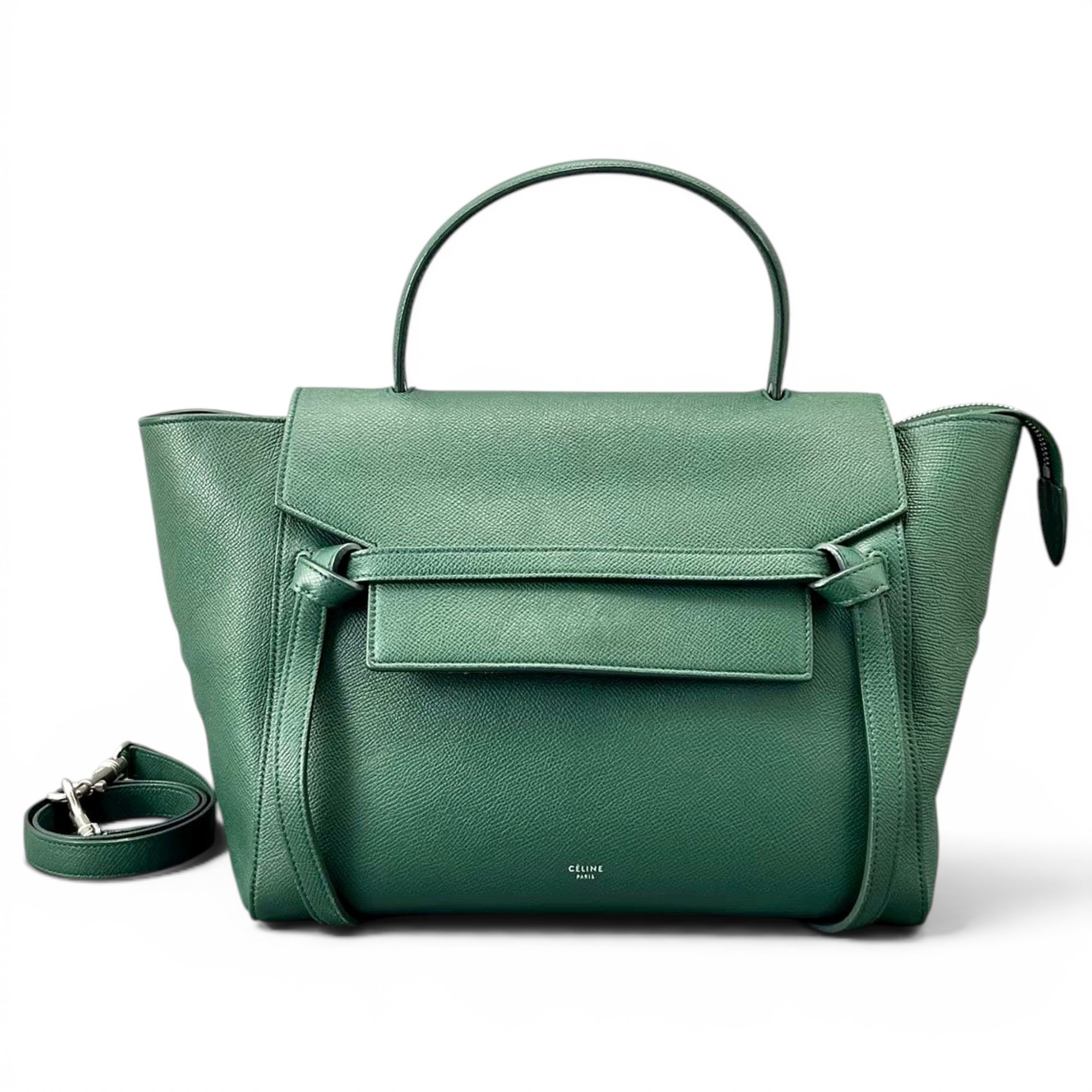 Belt leather handbag