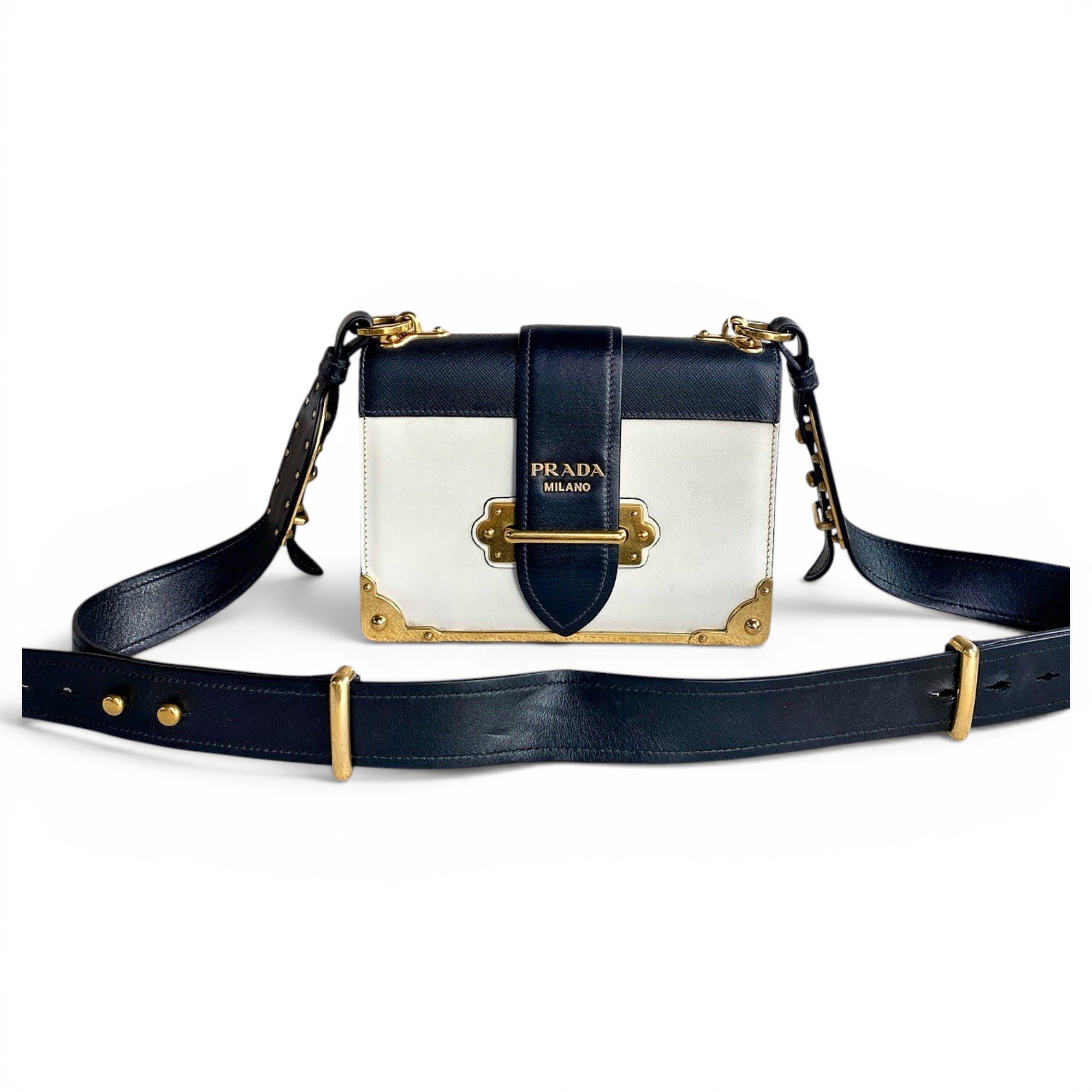 Cahier leather handbag