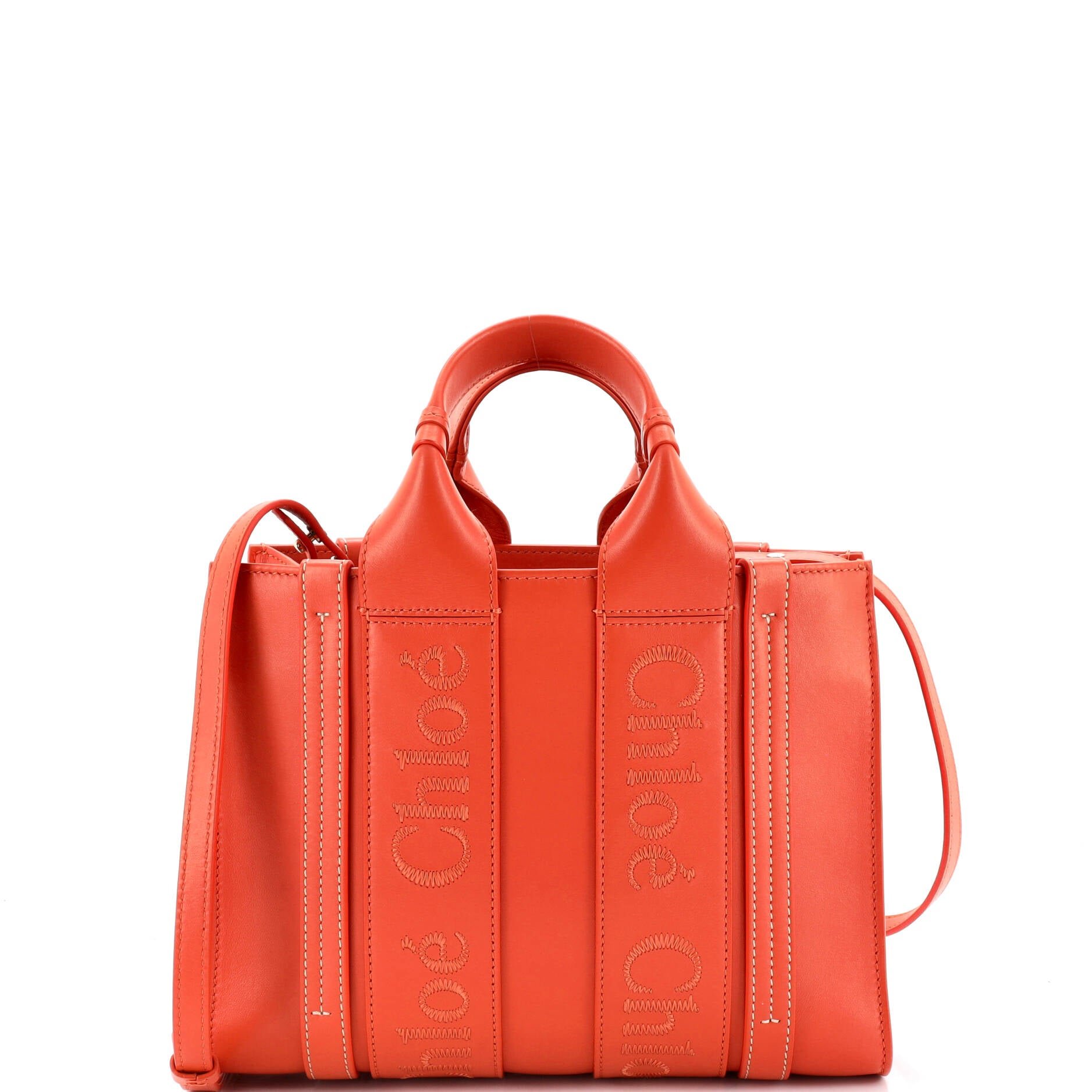 Woody Convertible Tote Leather Small