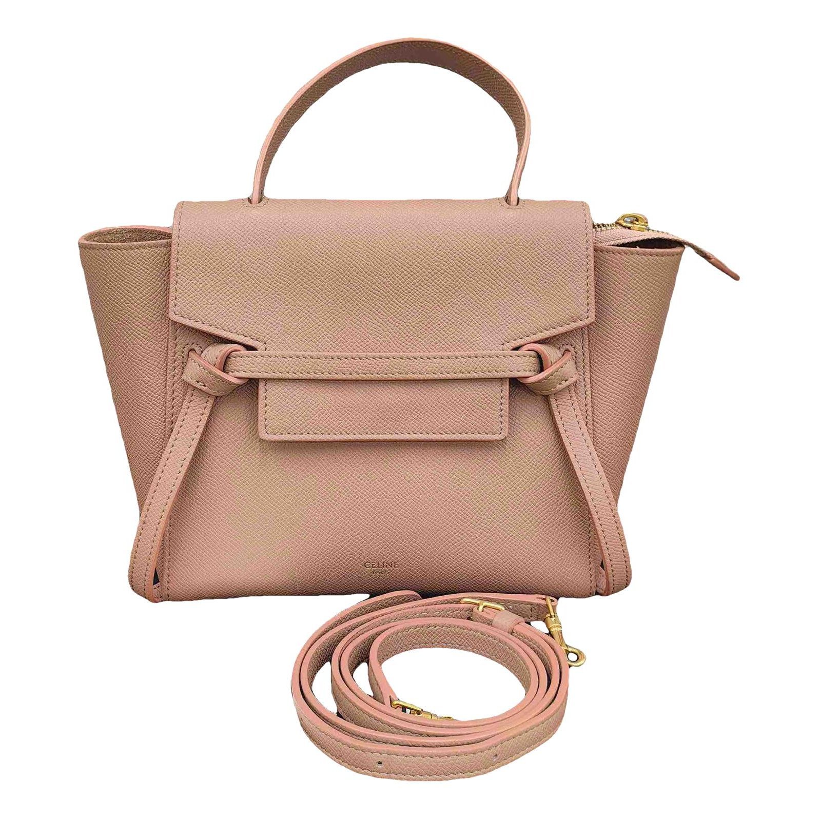 Belt leather handbag