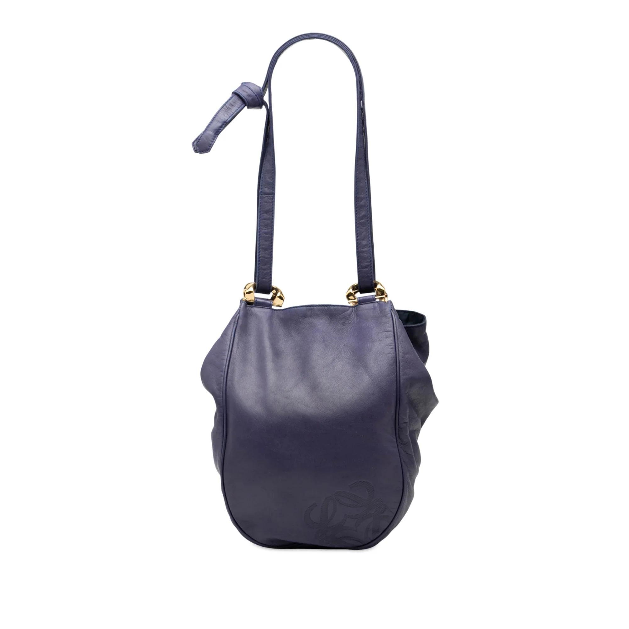 Anagram leather handbag