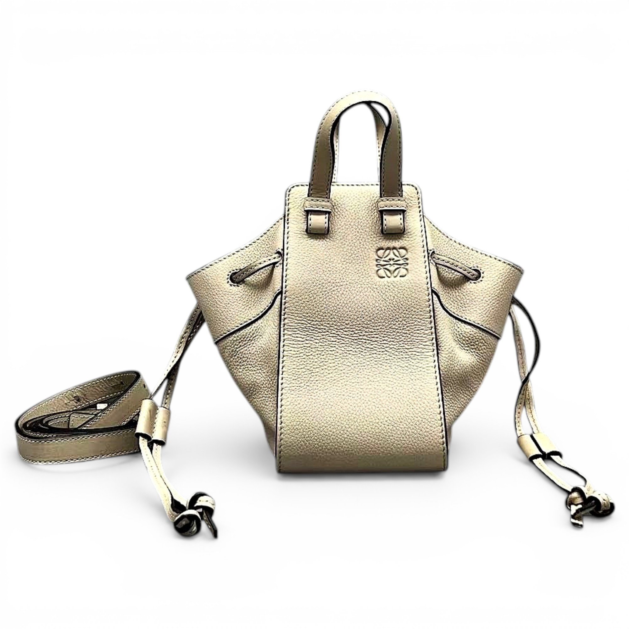 Hammock leather handbag