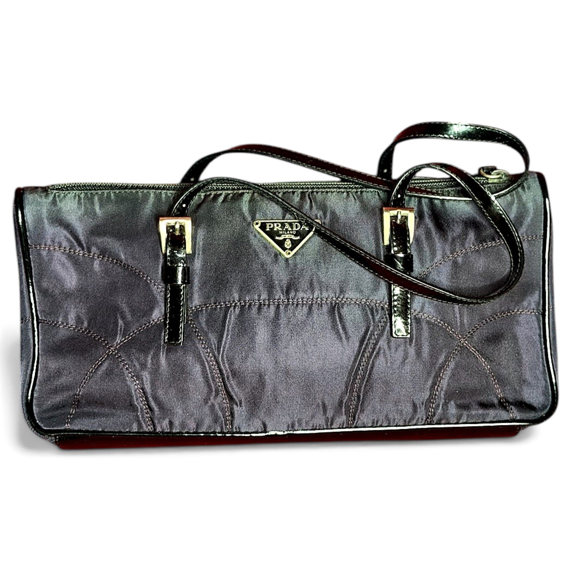 Patent leather handbag