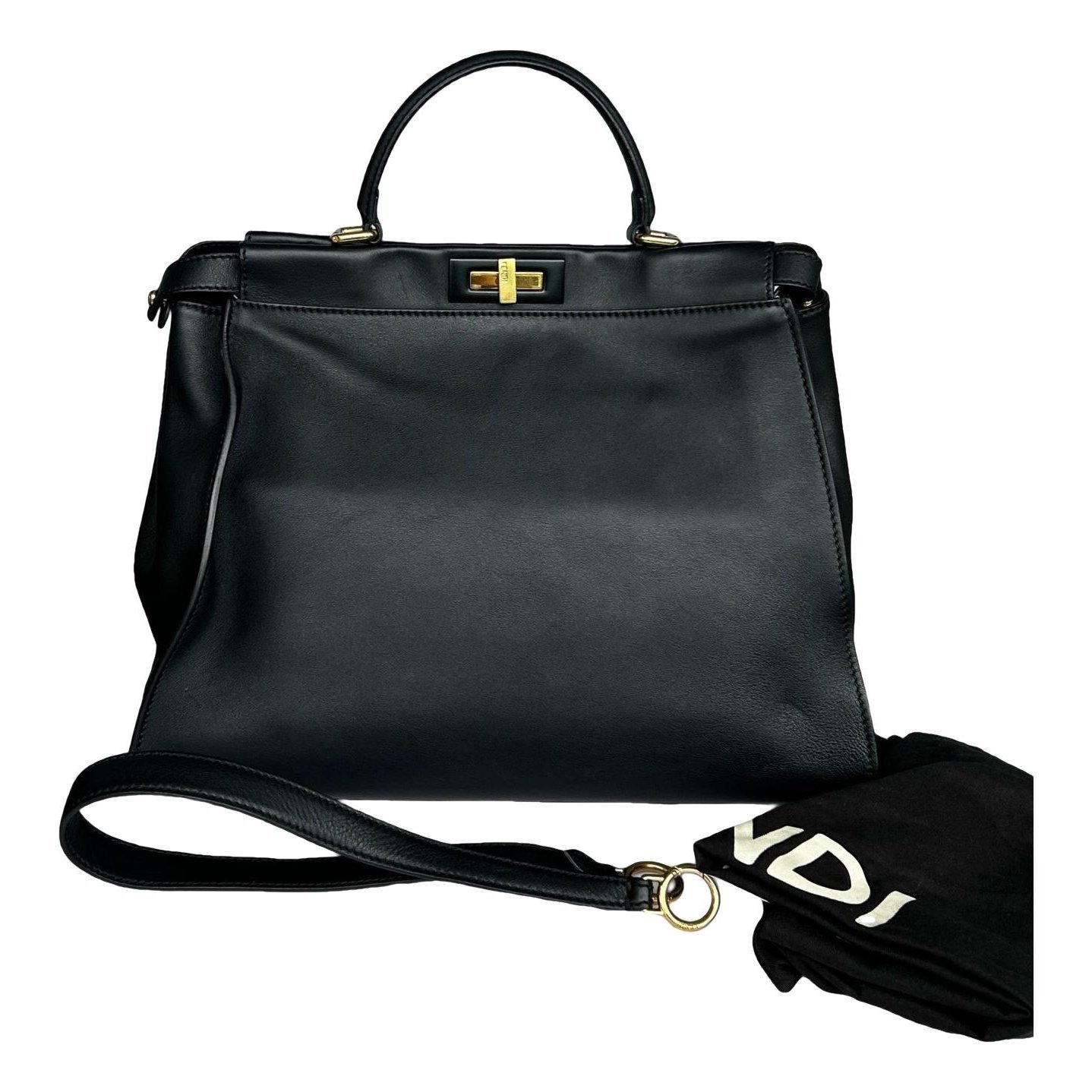 Peekaboo leather handbag