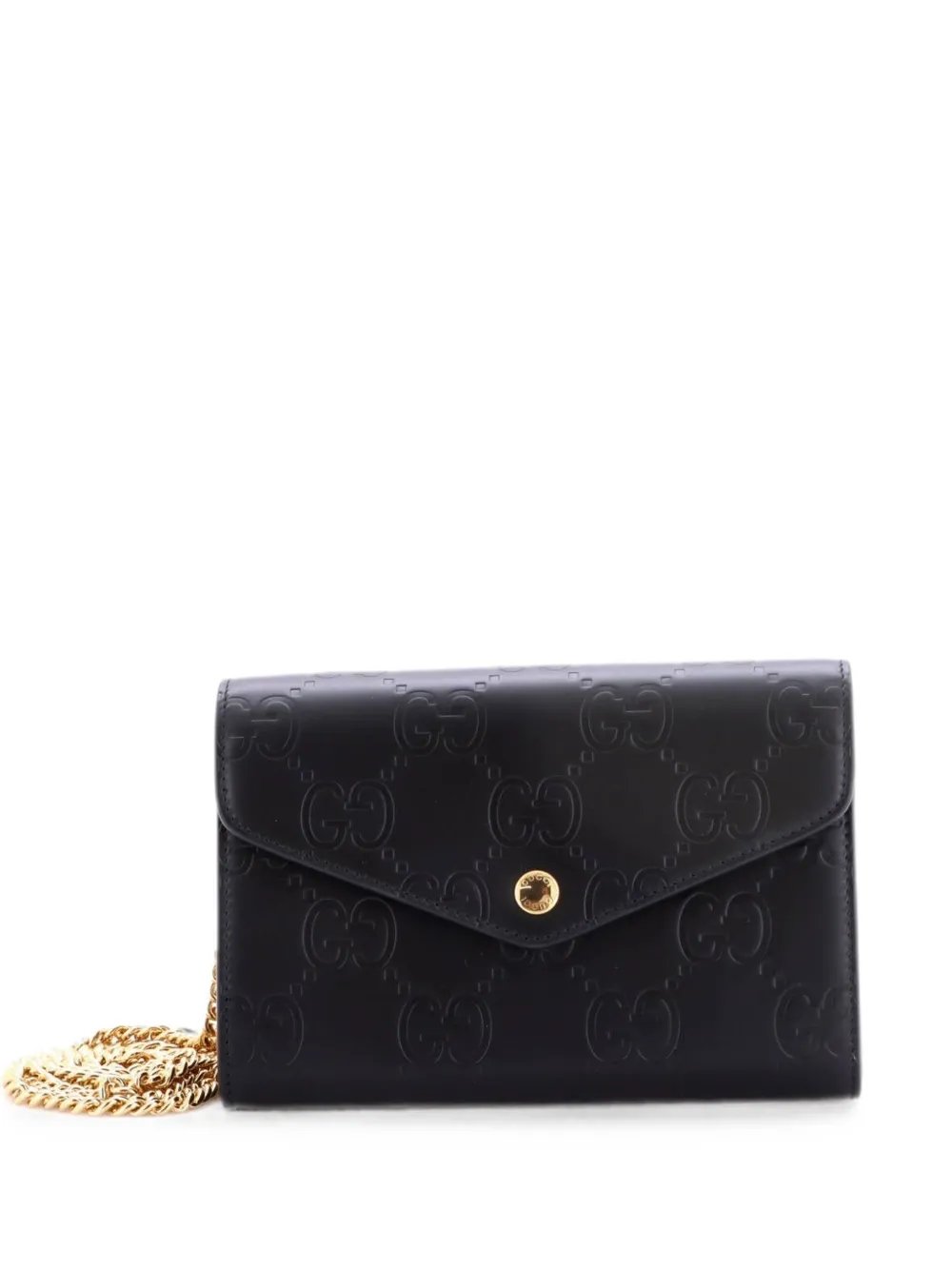 Envelope Wallet on Chain Guccissima Leather shoulder bag
