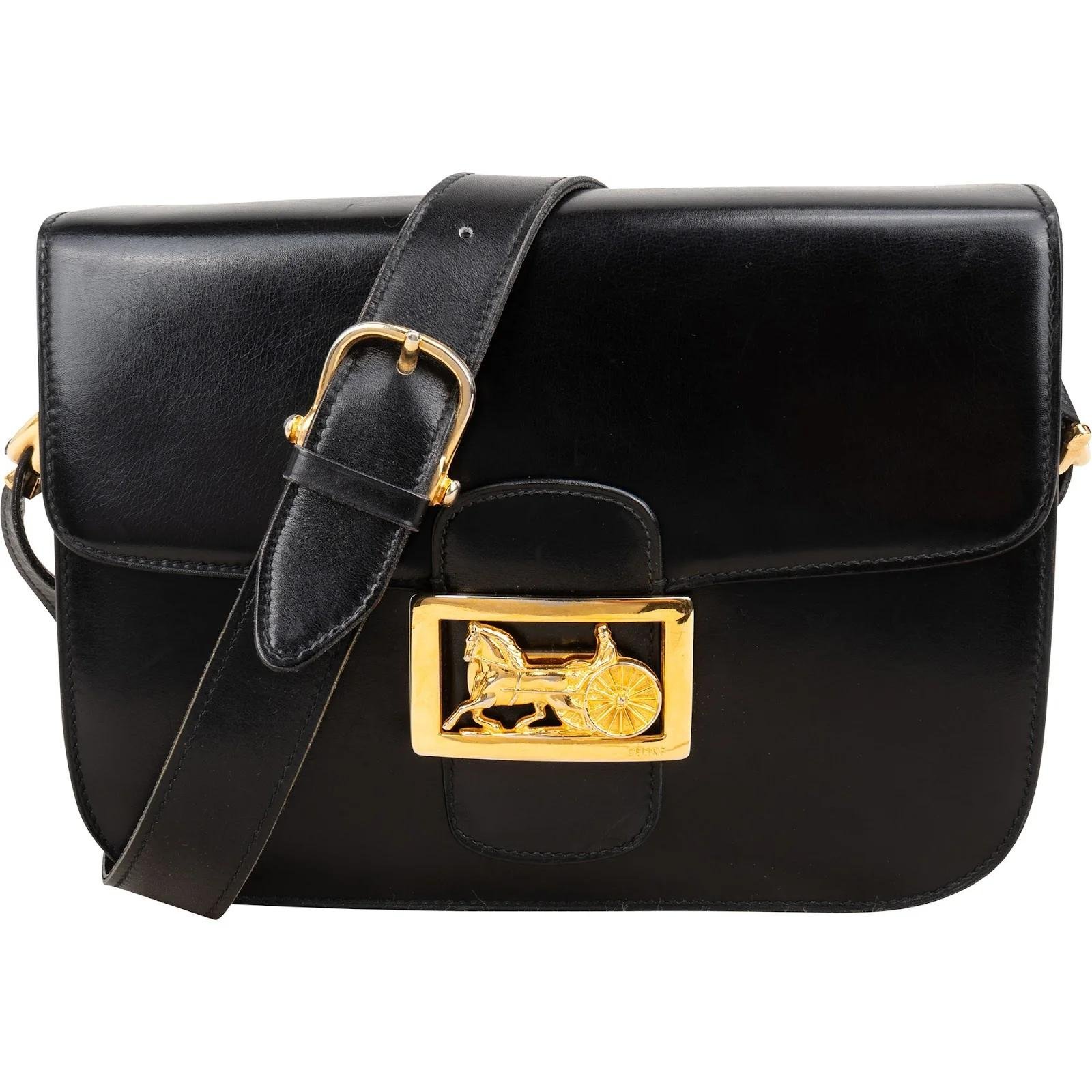 Triomphe leather handbag