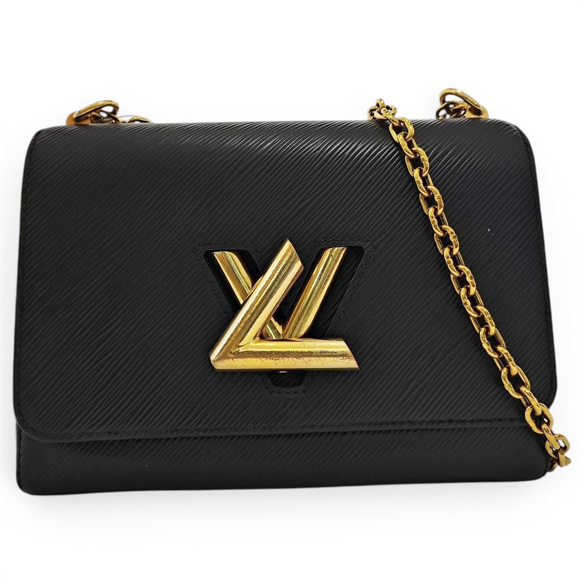 Twist leather handbag