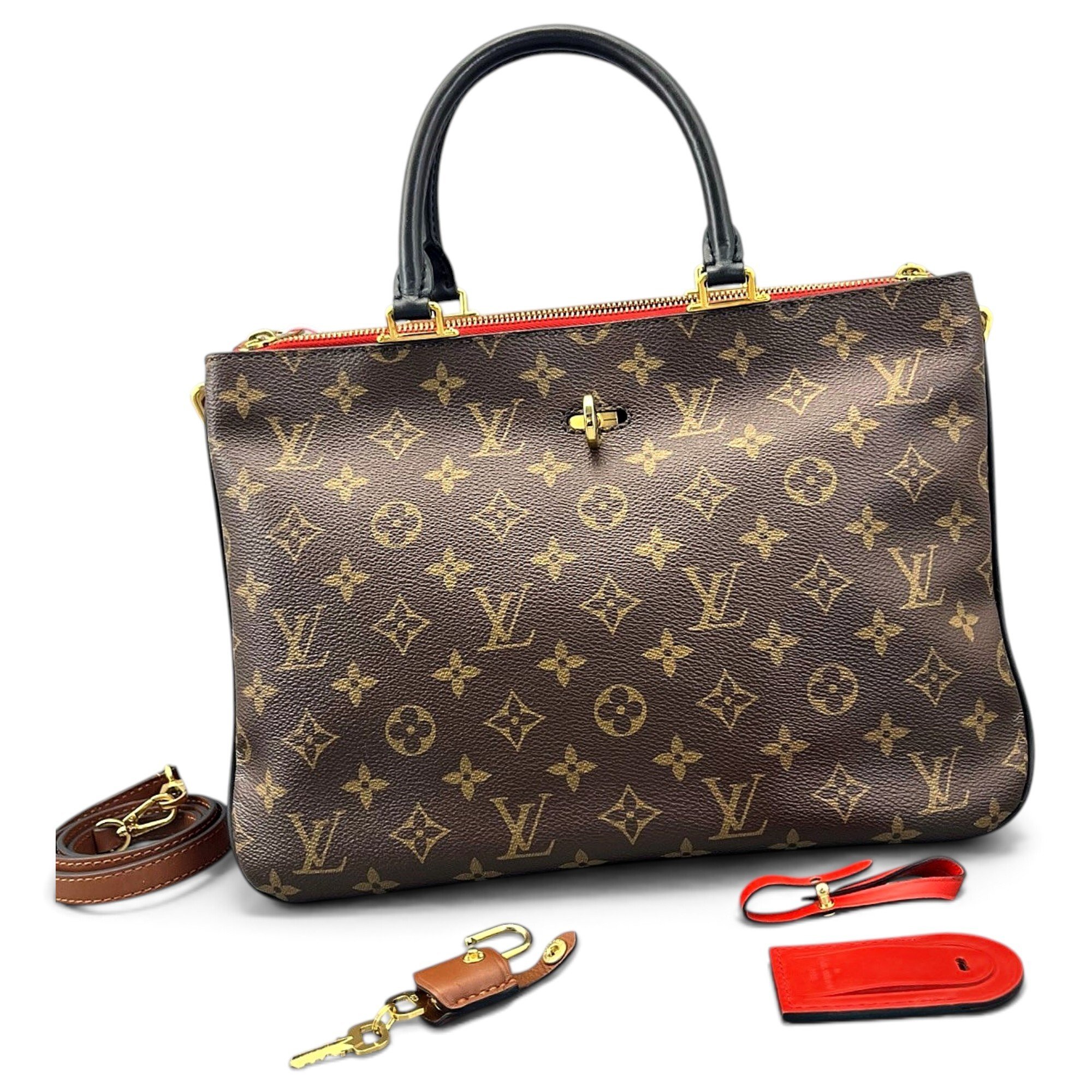 Millefeuille leather handbag