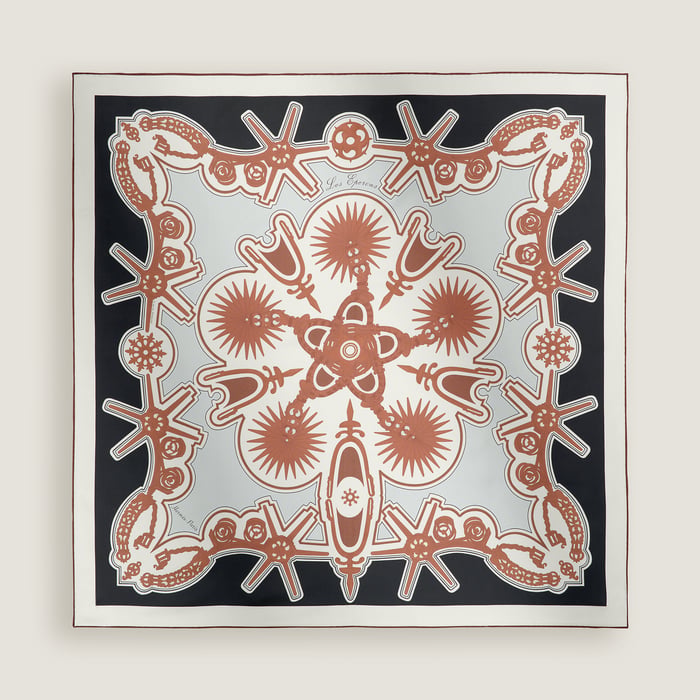Les Eperons Double Face Scarf 90