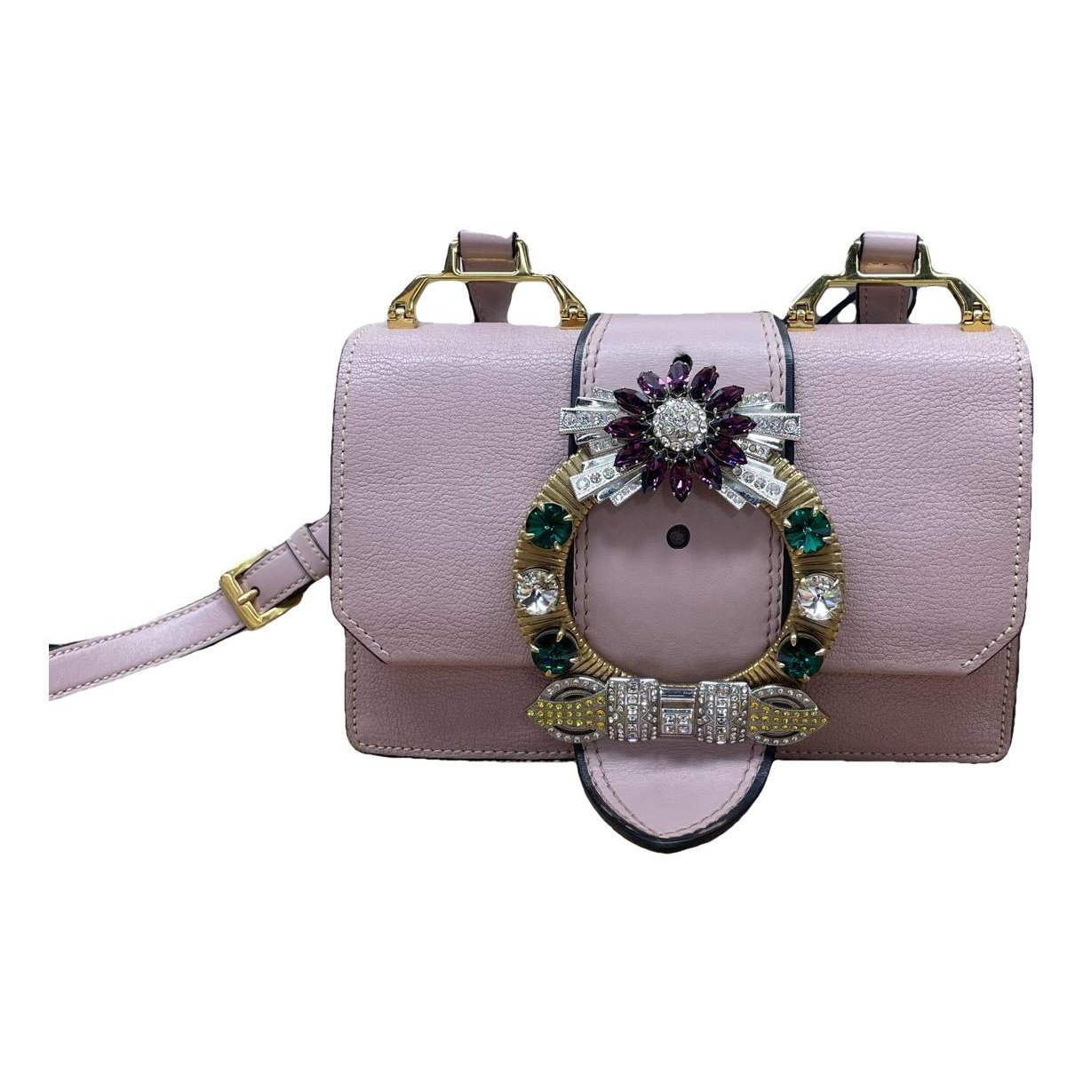 Miu Lady leather handbag