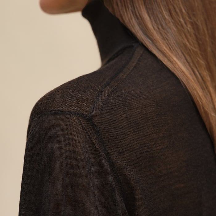 Marron Ébène Tunic Dress