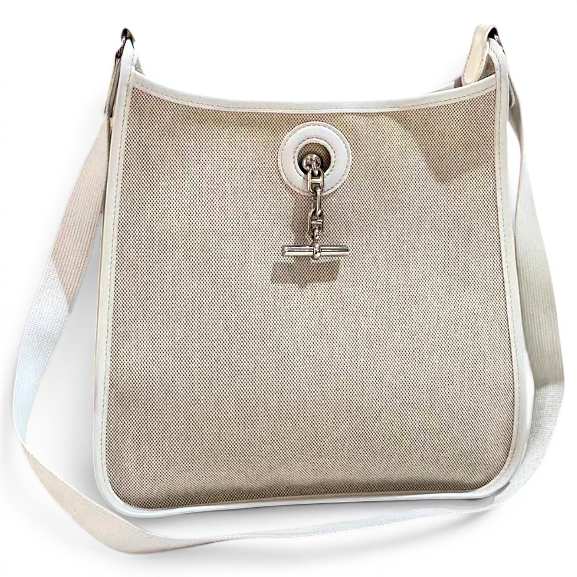 Hermes Vespa Handbag White