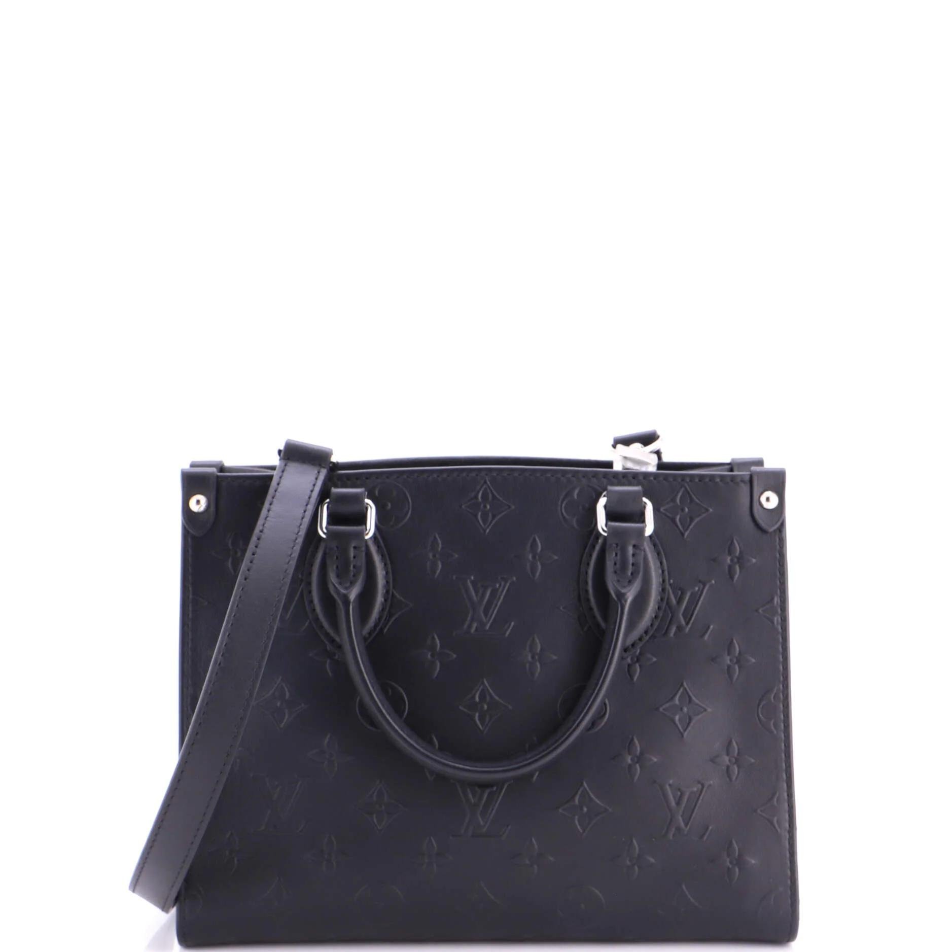 Leather tote