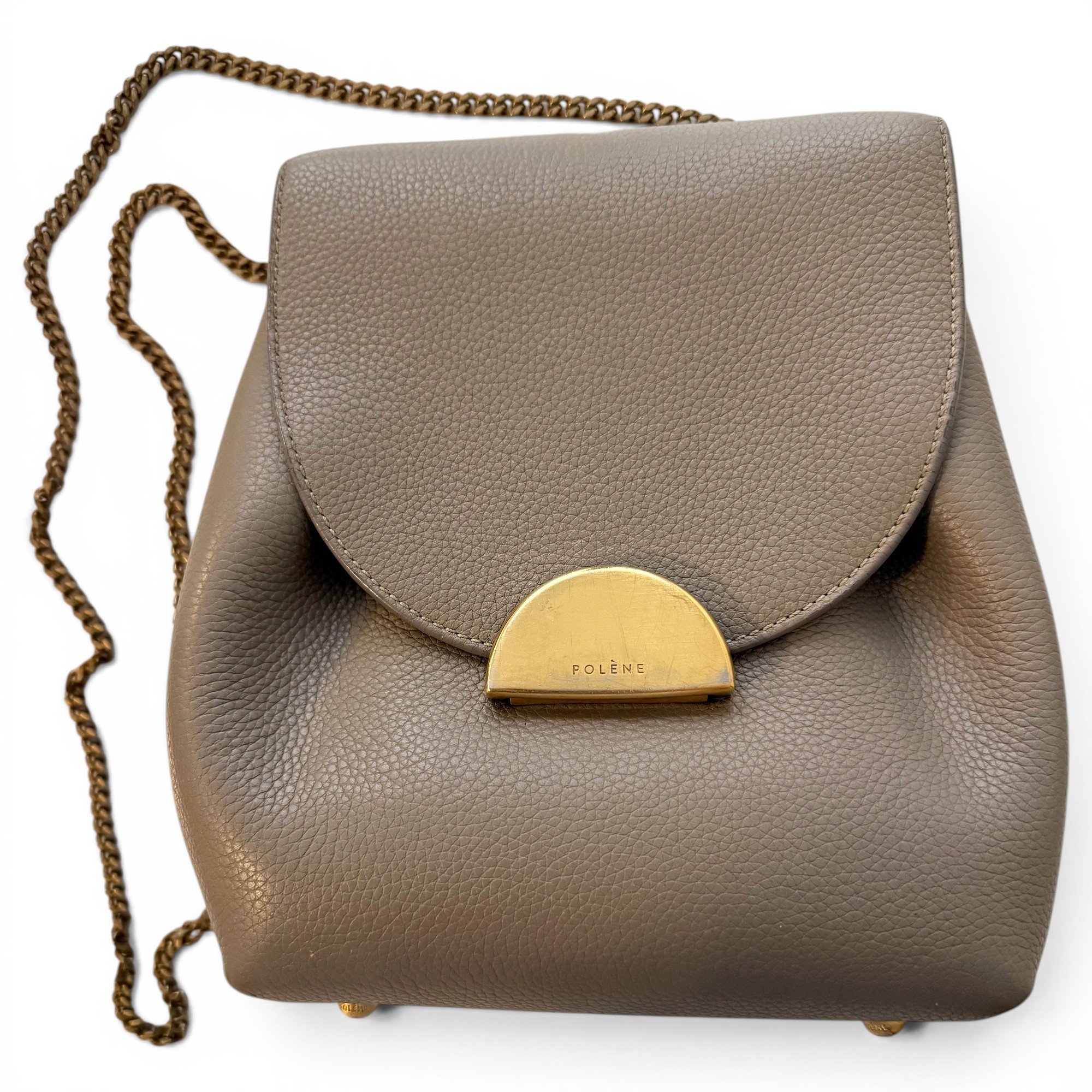 Polene Numéro un mini leather handbag