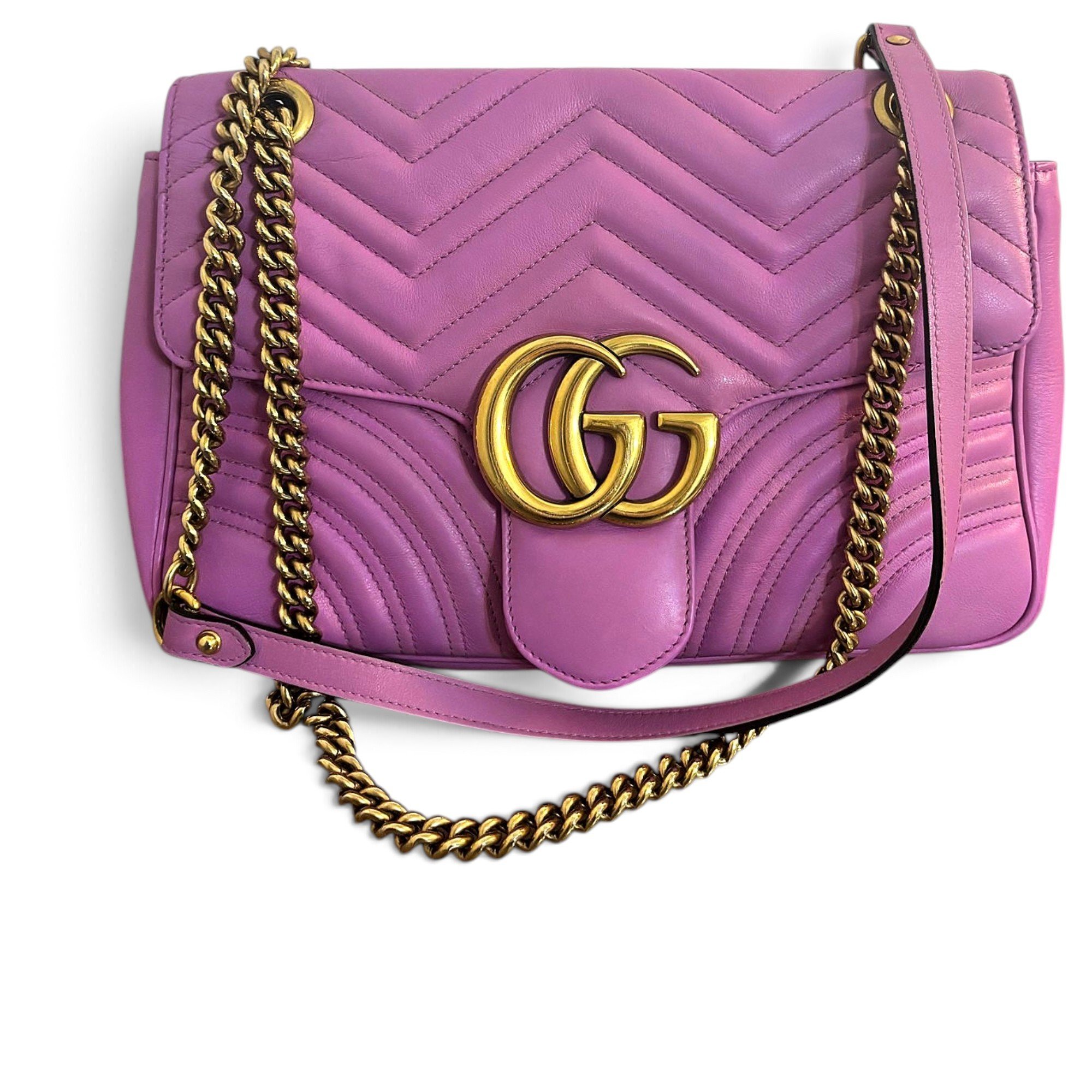 GG Marmont Flap leather handbag