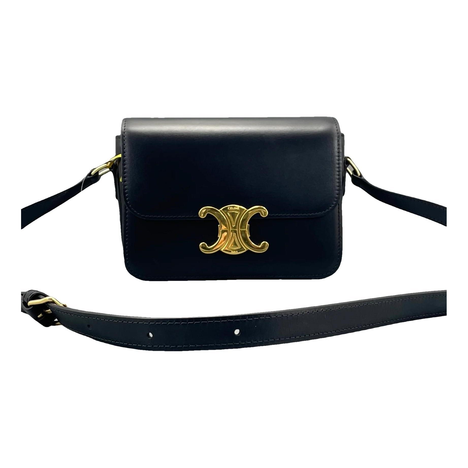 Triomphe leather crossbody bag