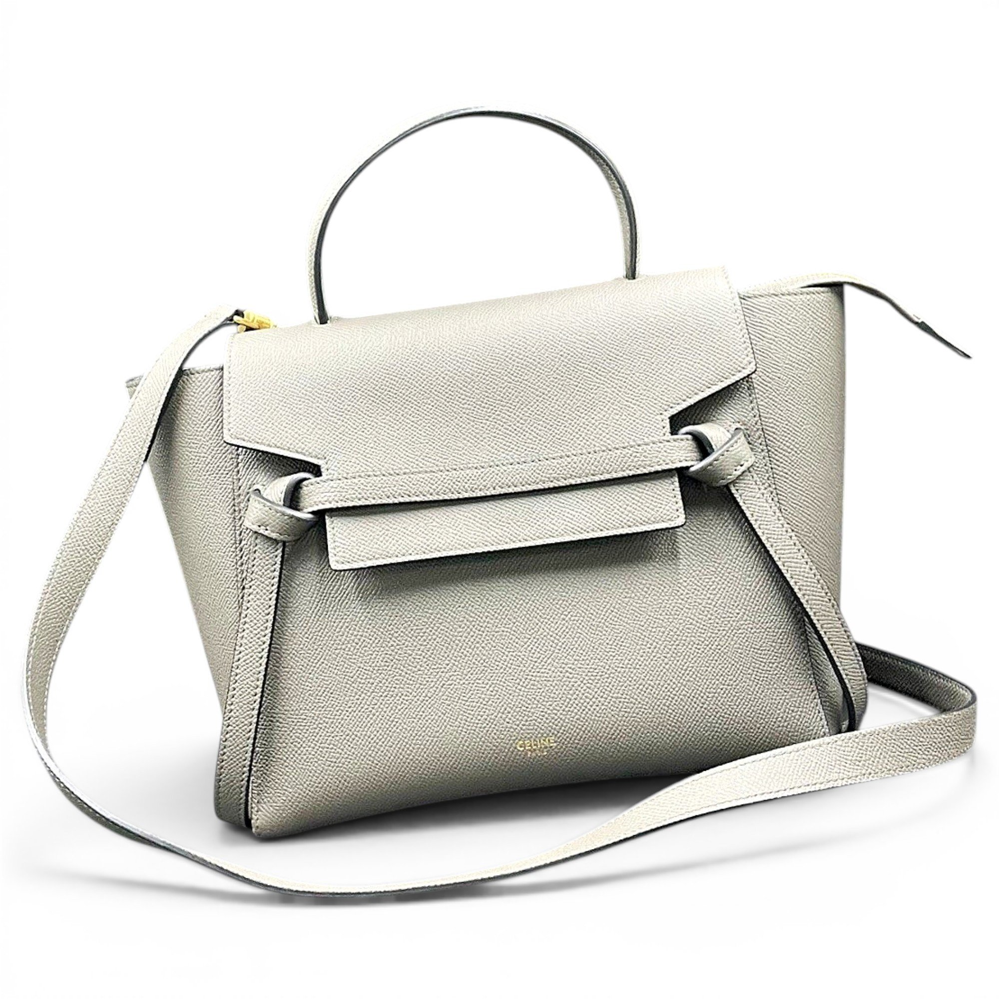 Belt leather handbag