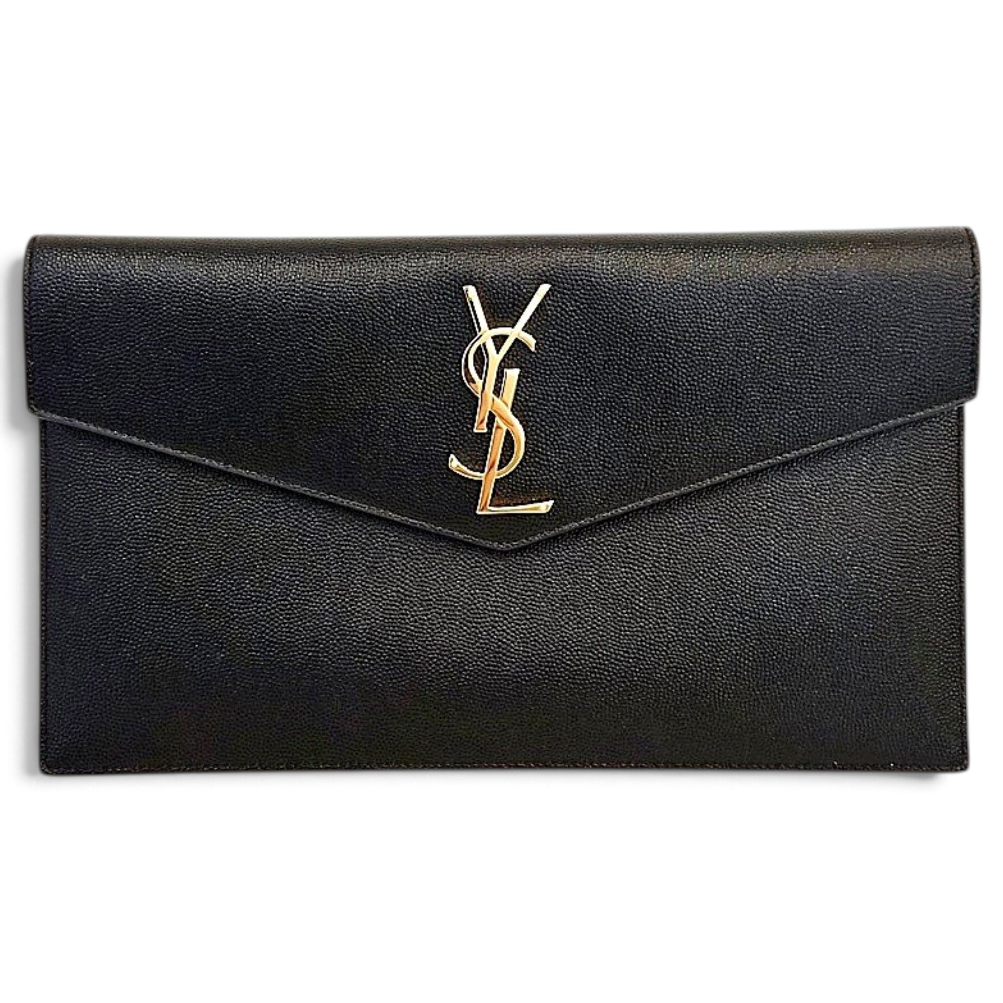 Uptown leather clutch bag