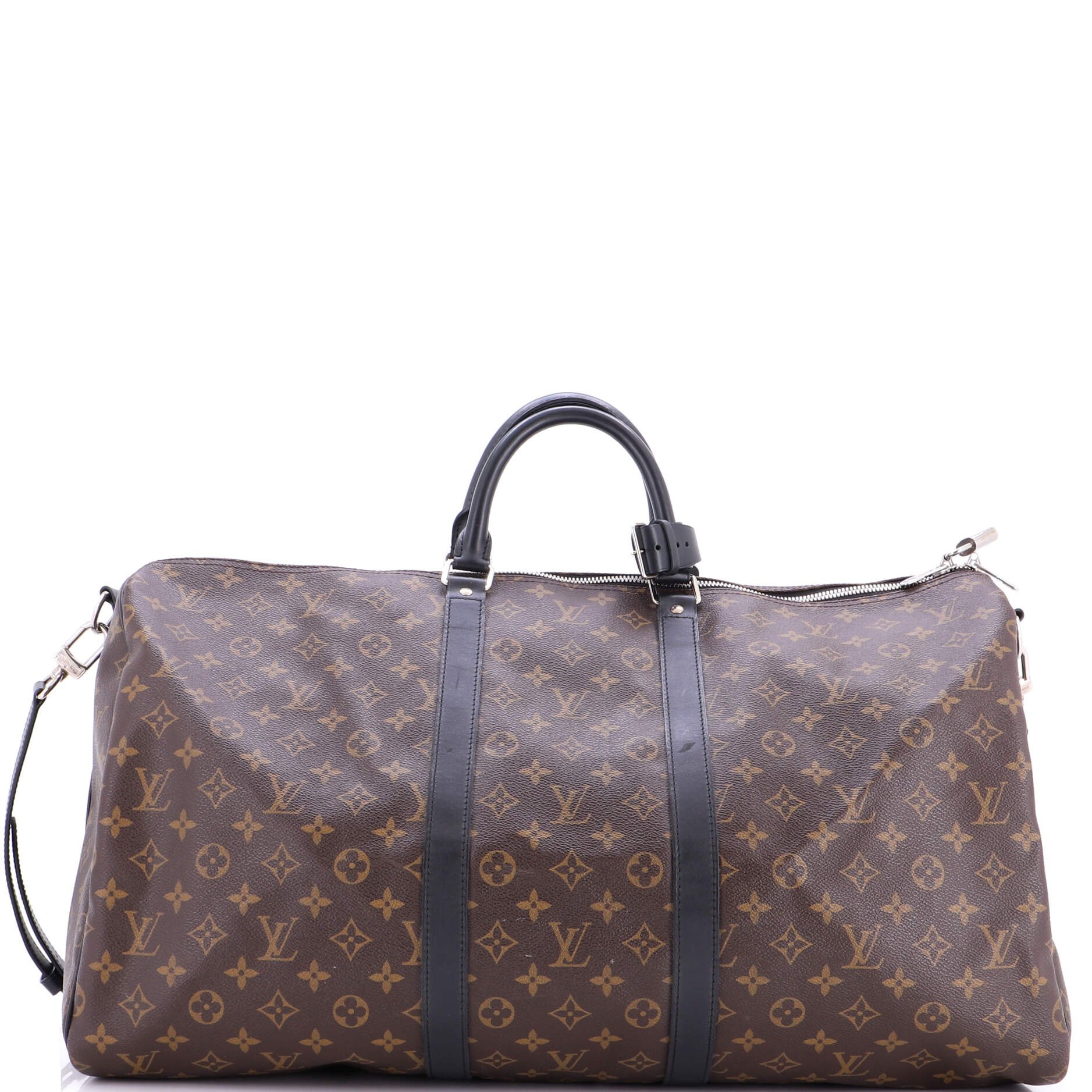 Louis Vuitton Waterproof Keepall Bandouliere Bag Monogram Canvas 55