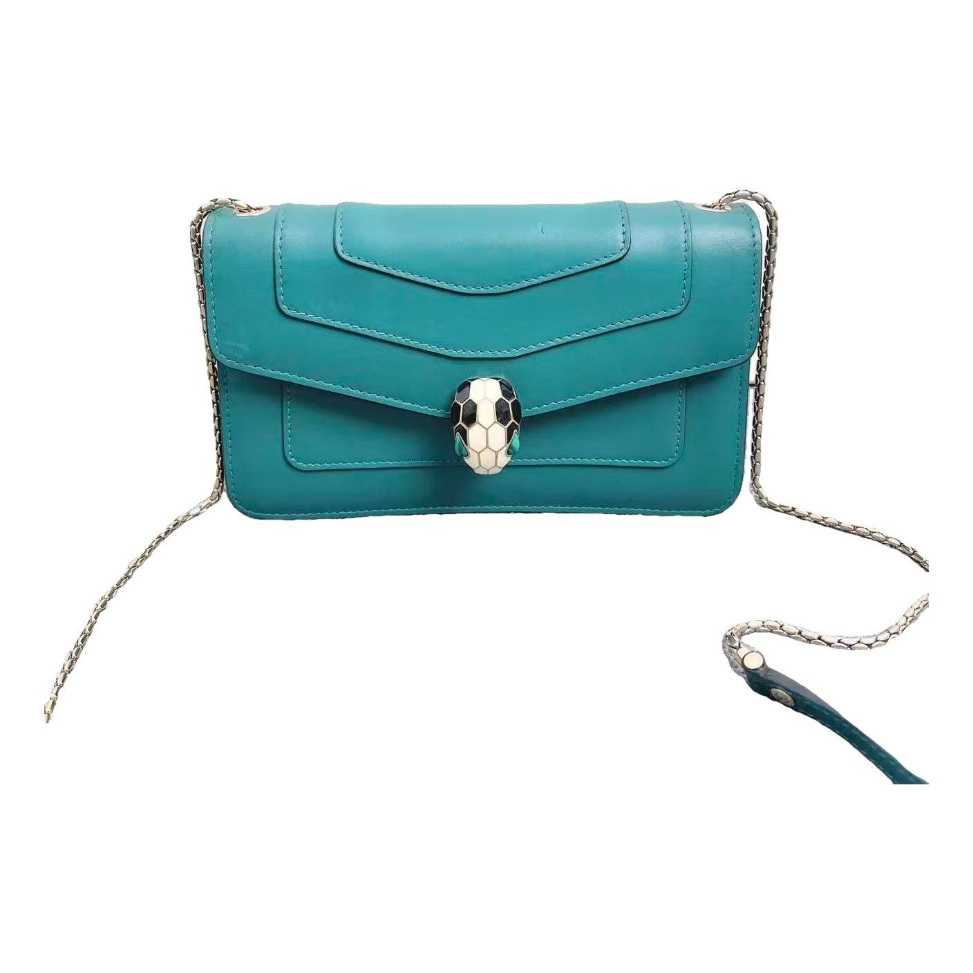 Serpenti leather handbag