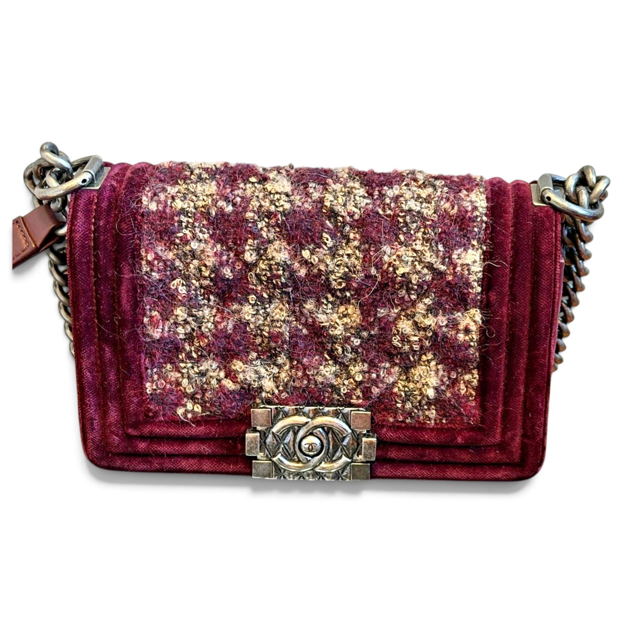 Boy tweed crossbody bag