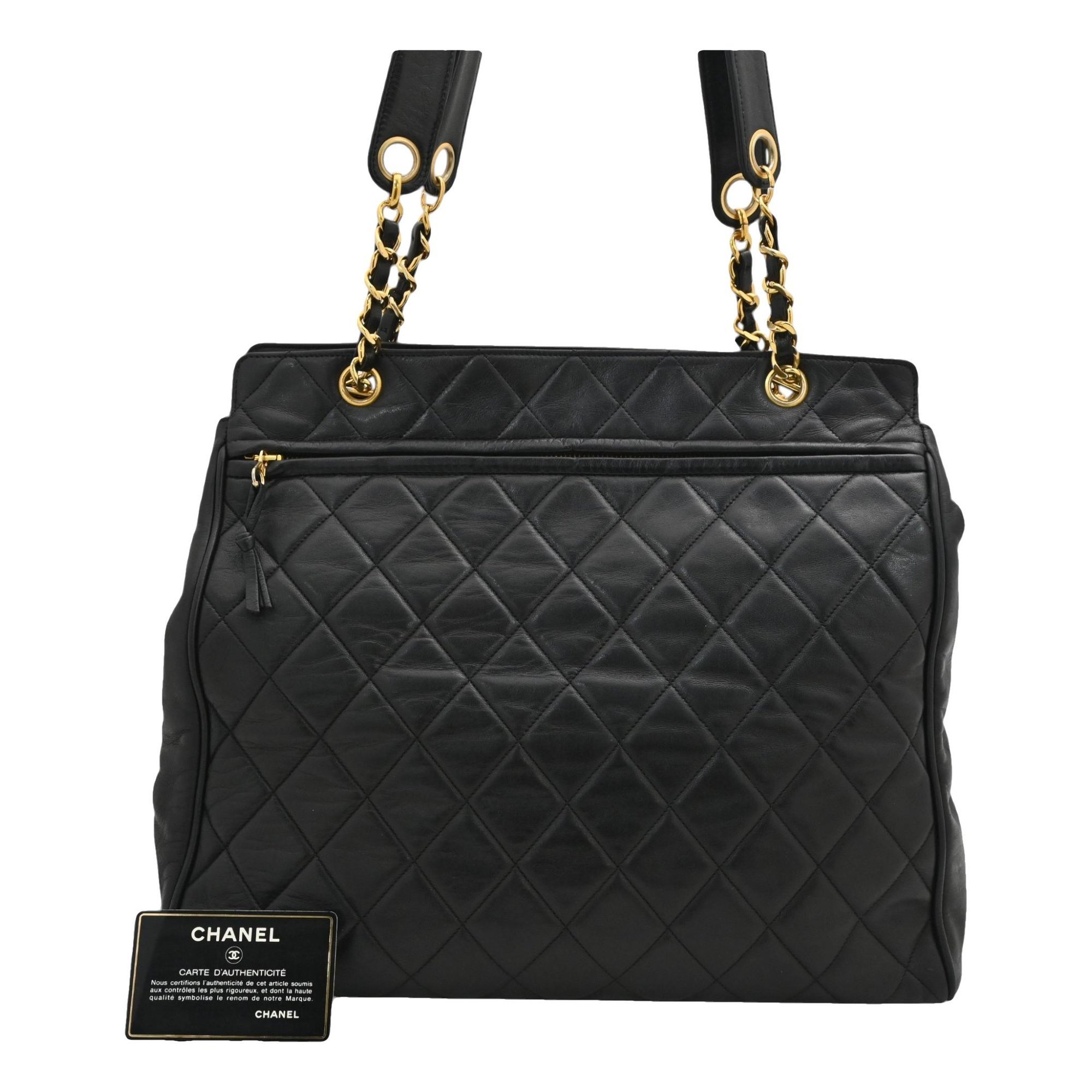 Leather tote