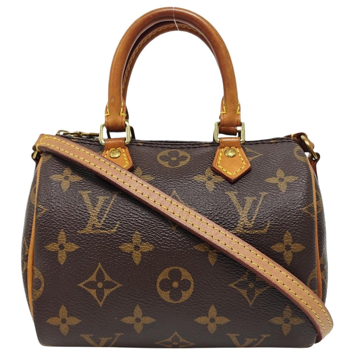 Louis Vuitton Nano Speedy / Mini HL leather handbag