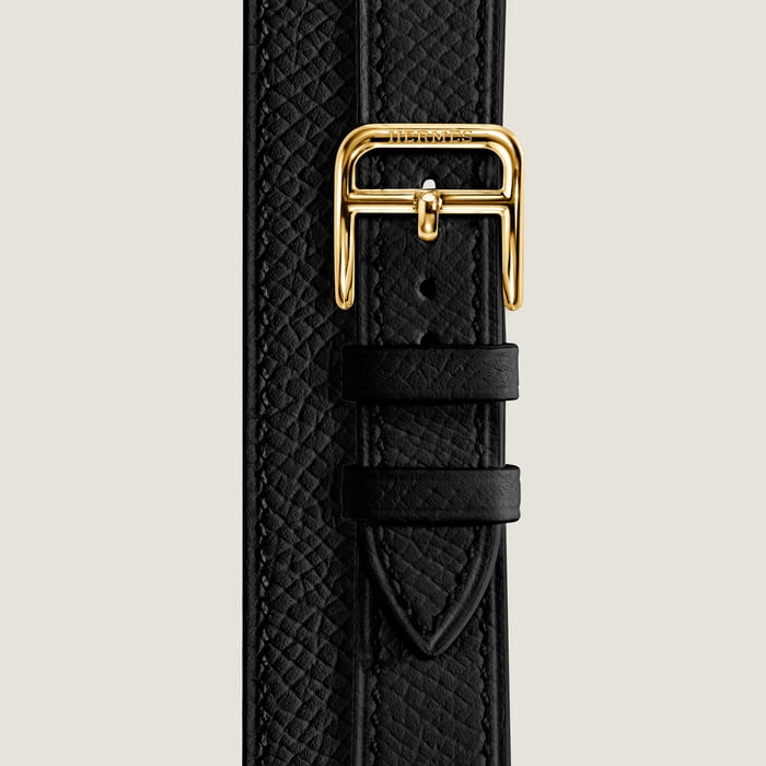 Noir Heure H Small Model 25 MM Double Tour Watch Strap