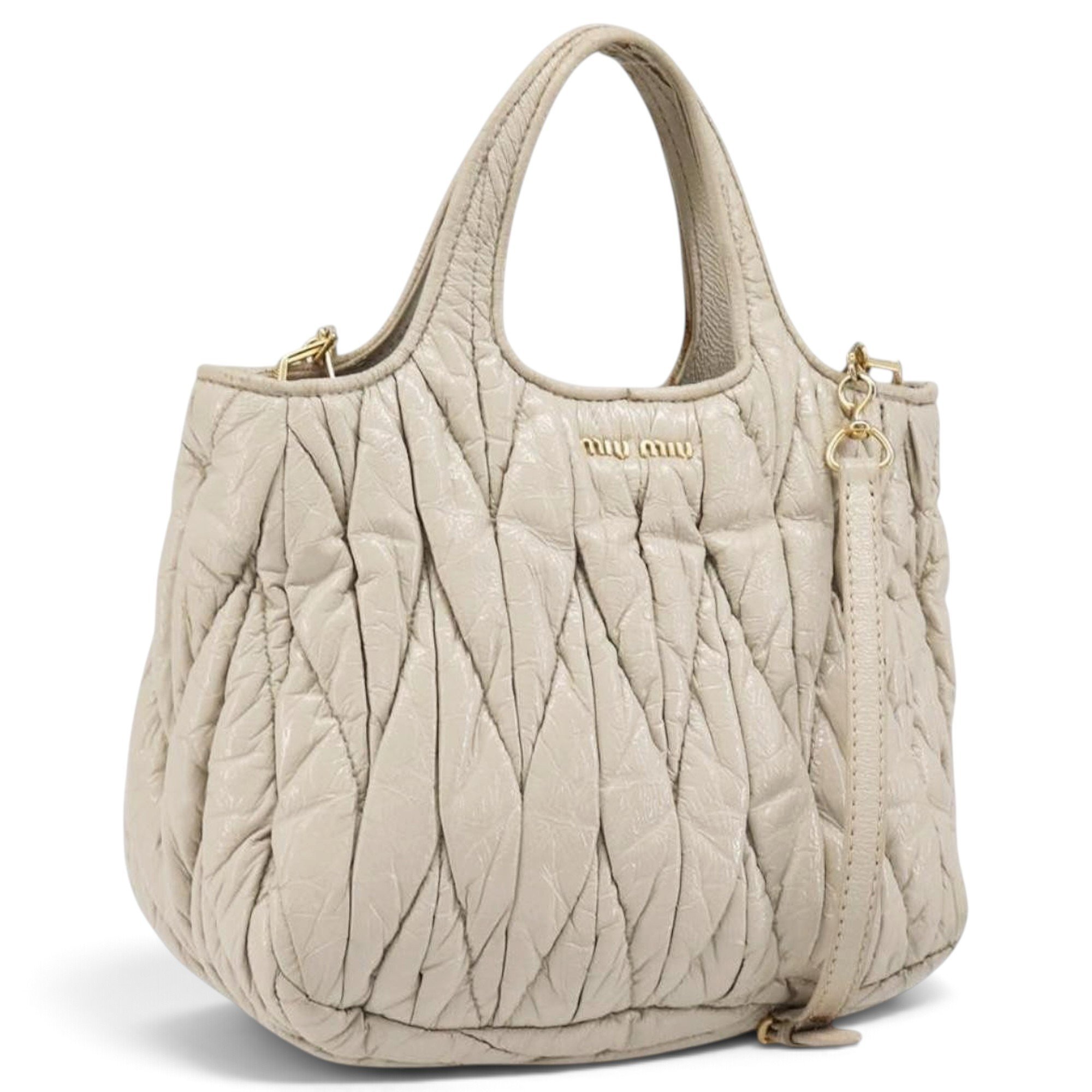 Patent leather handbag