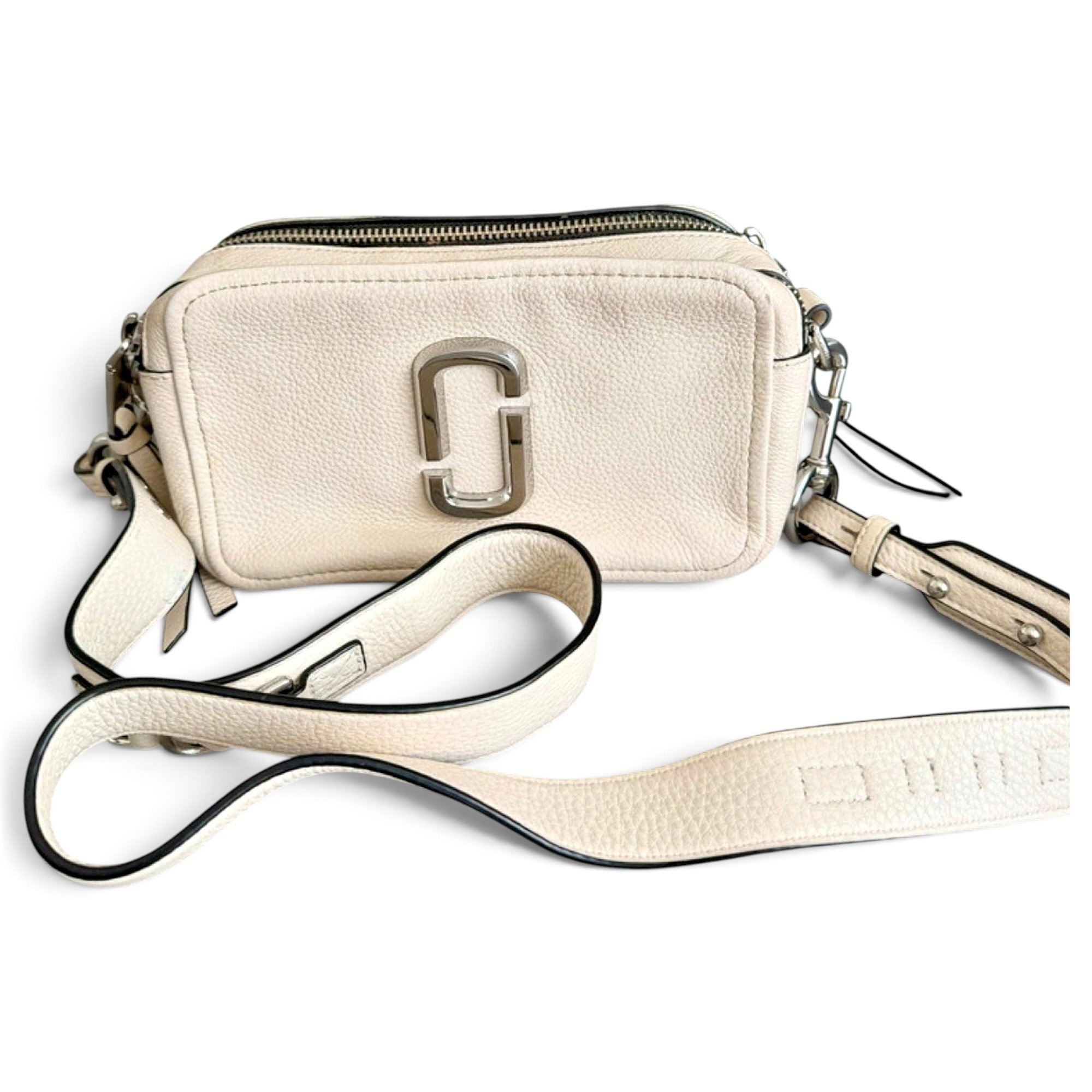 Snapshot leather crossbody bag