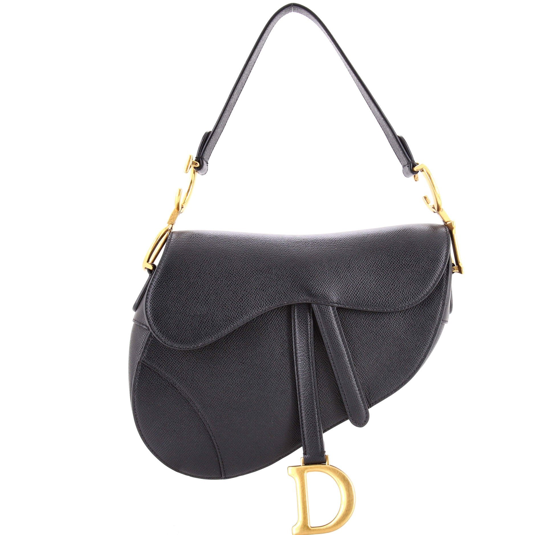 Saddle Handbag Leather Medium