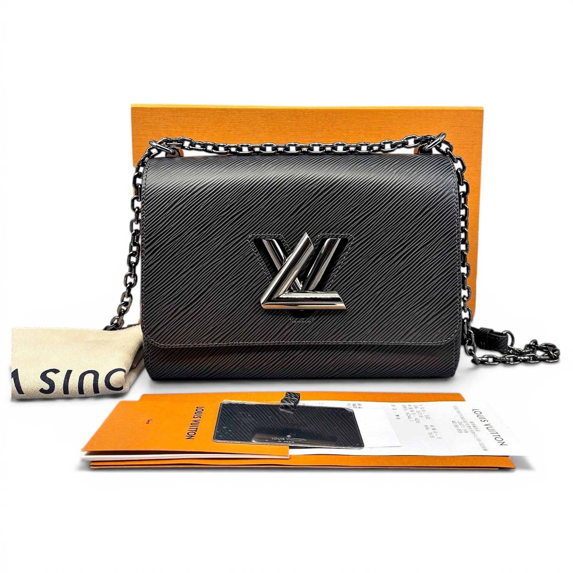 Twist leather handbag
