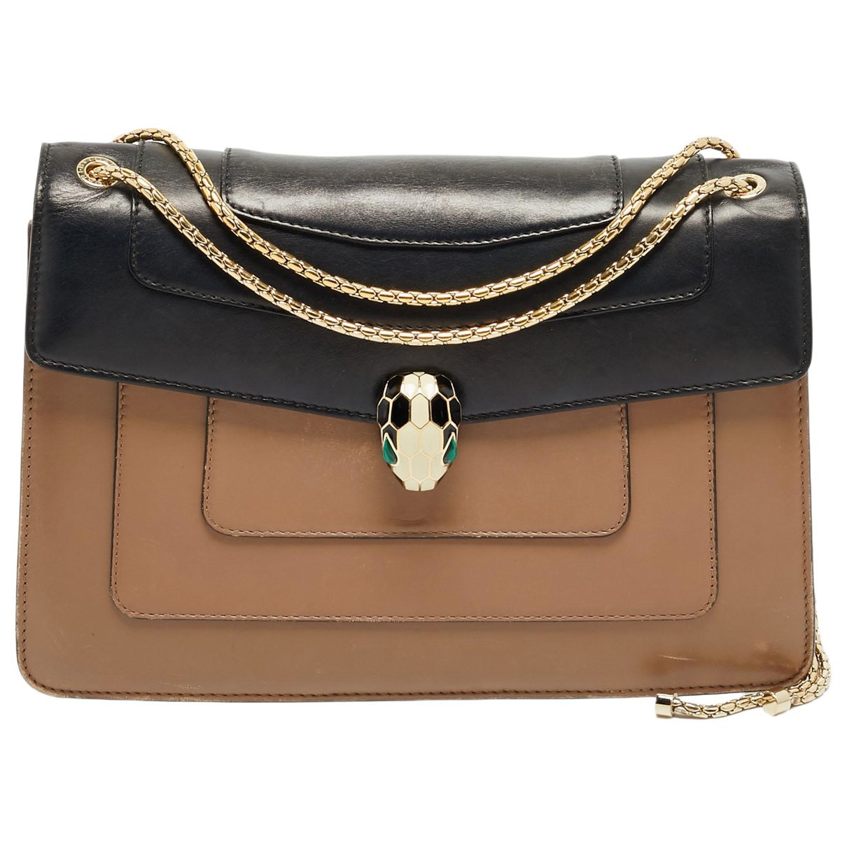 Bvlgari Serpenti leather handbag