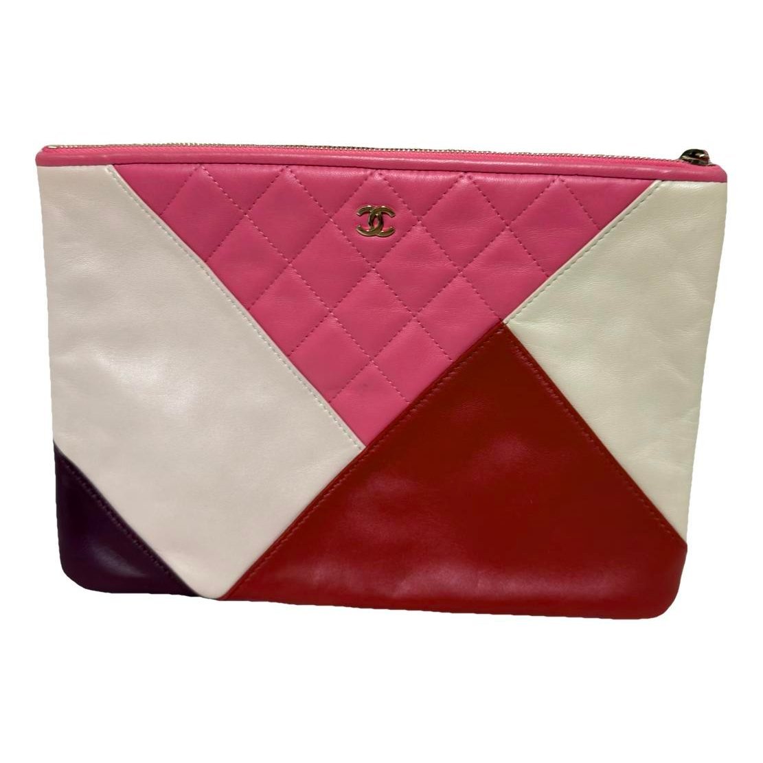 Chanel 19 leather clutch bag