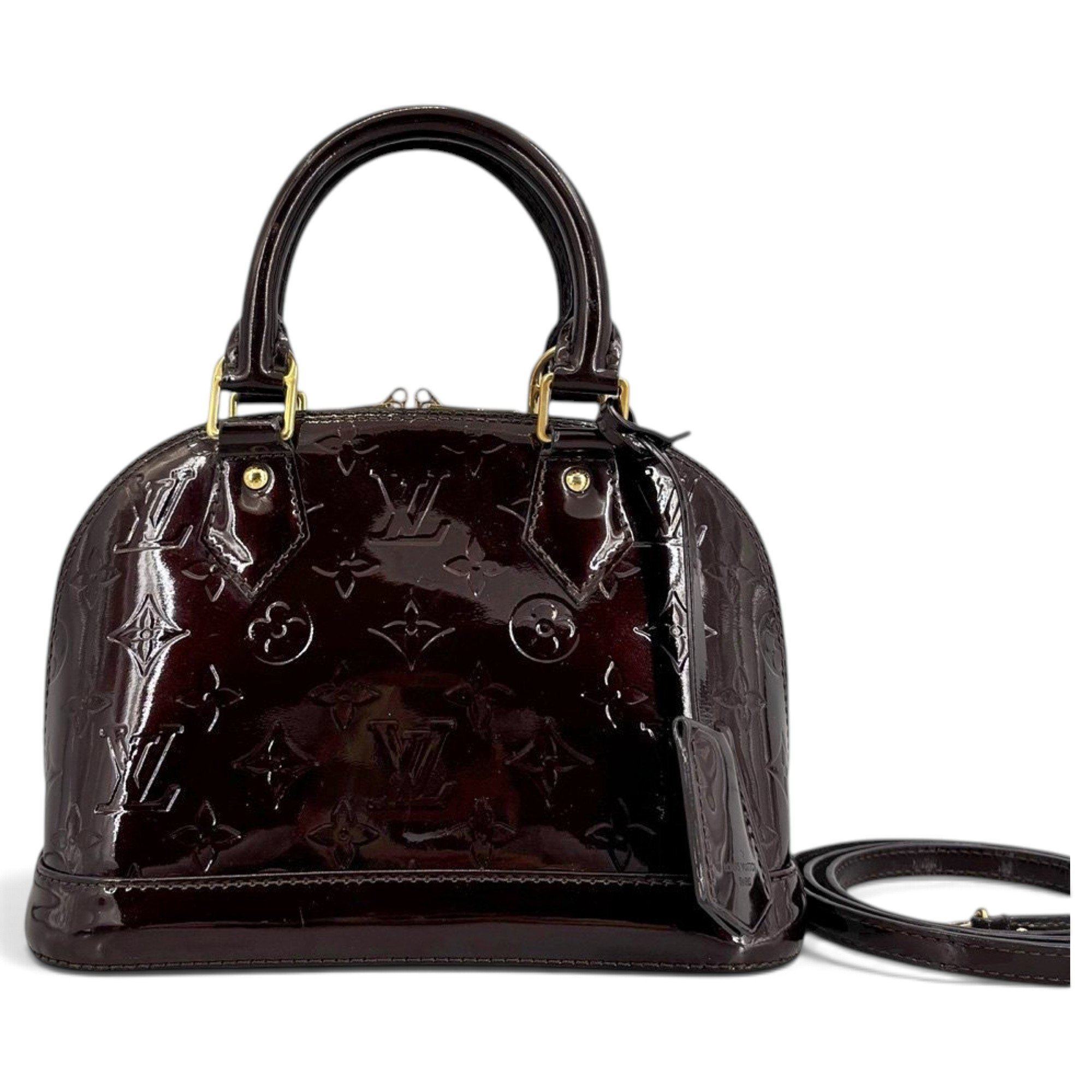 Alma BB patent leather handbag
