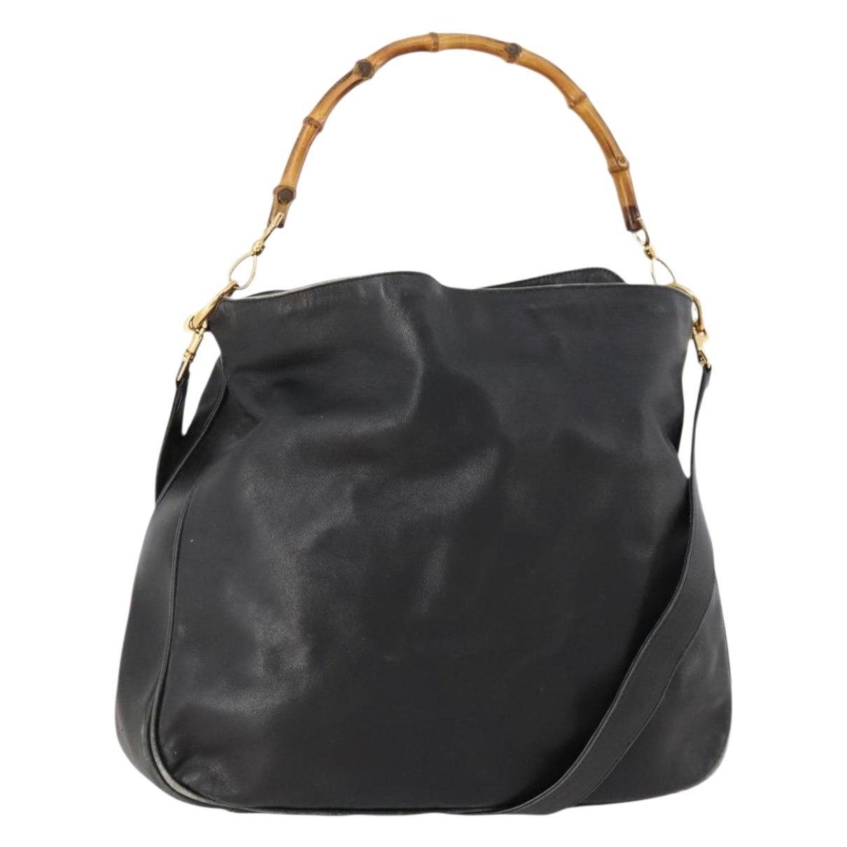 Bamboo leather handbag