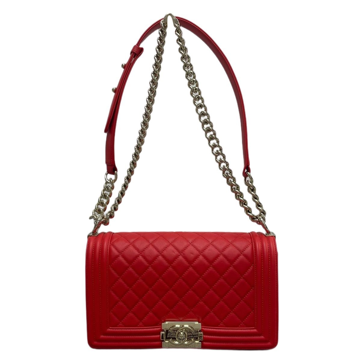 Leather clutch bag