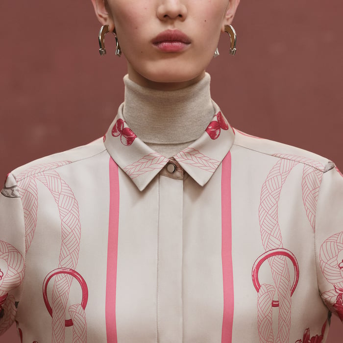 Beige Avoine "Palefroi Remix" Shirt Dress