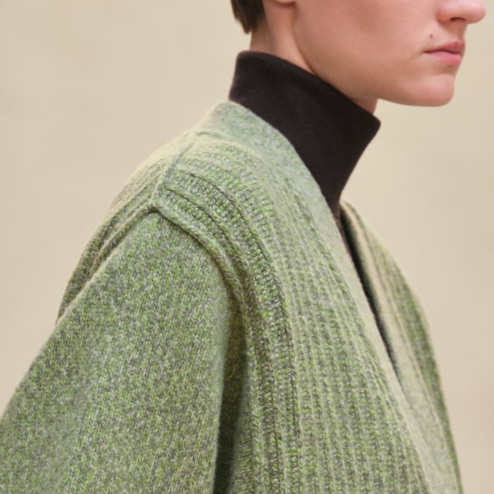 Vert Prairie Thick Long-sleeve Cardigan