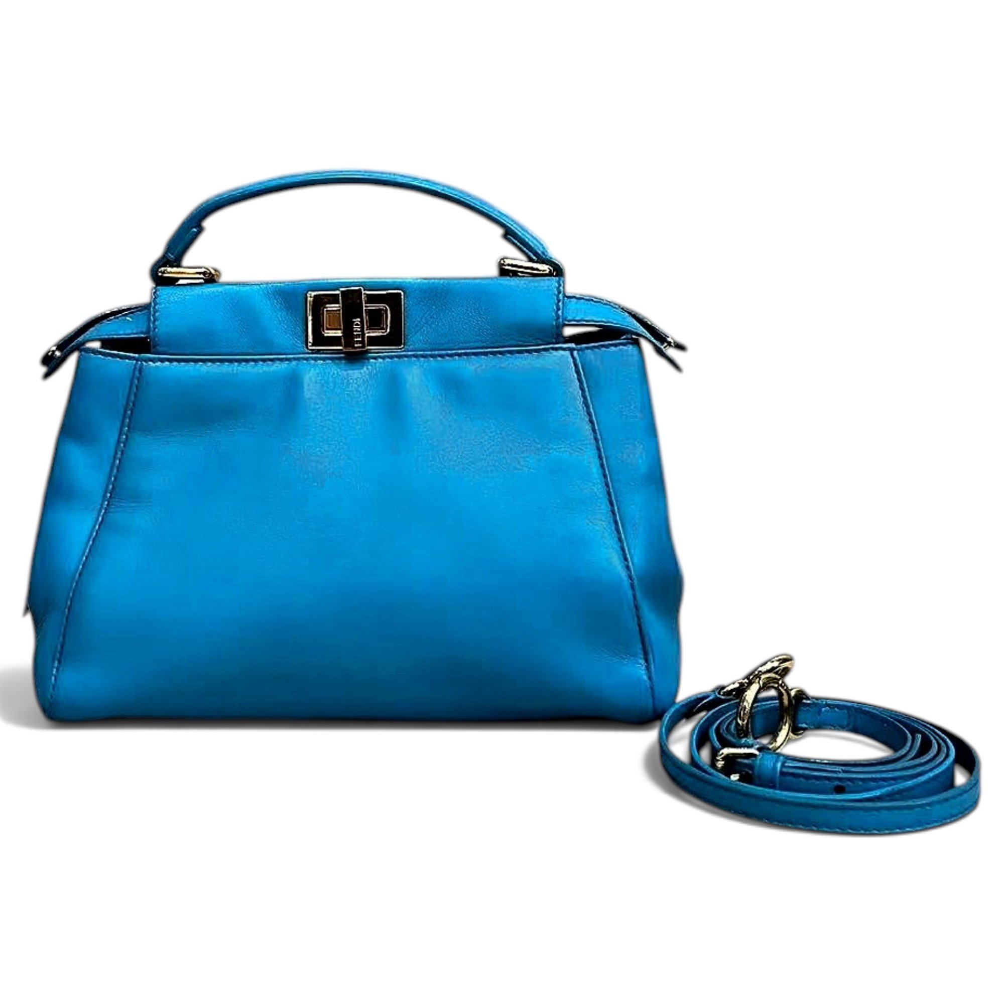 Peekaboo leather handbag